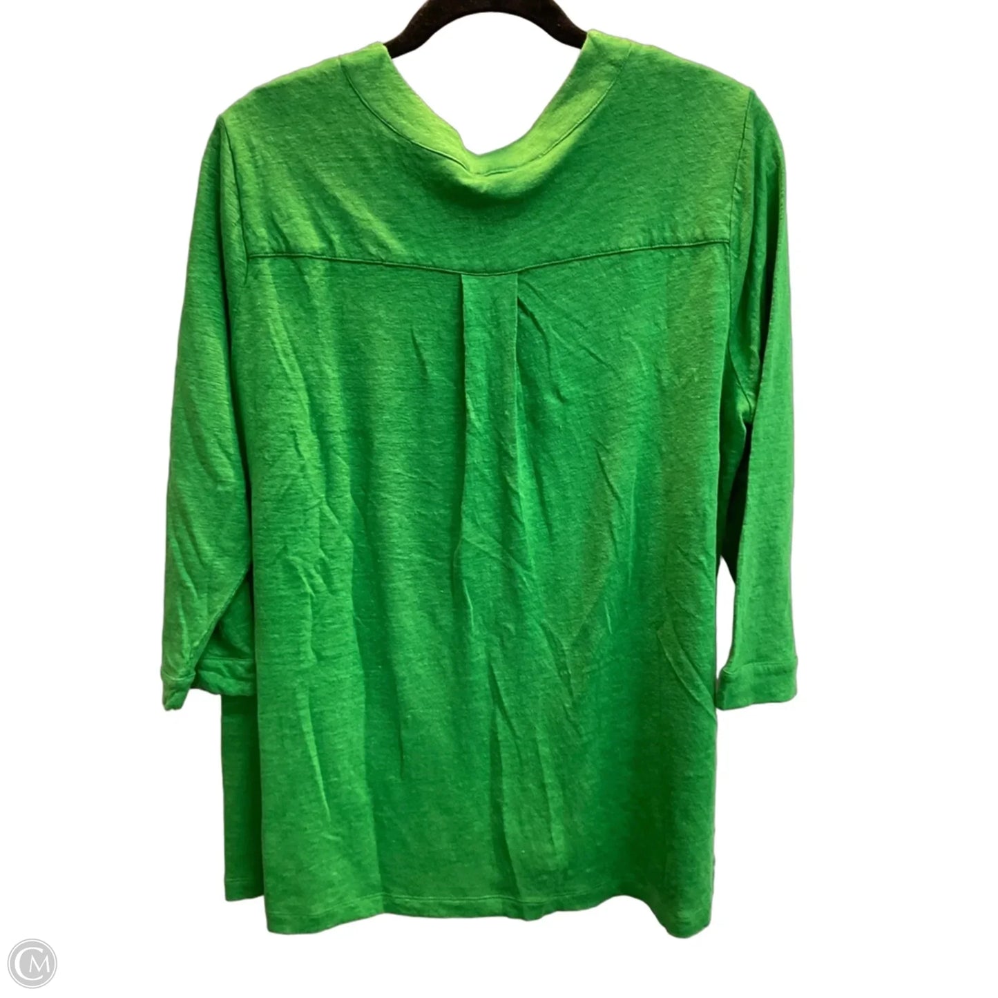 Top Long Sleeve By Chicos In Green, Size: Xl