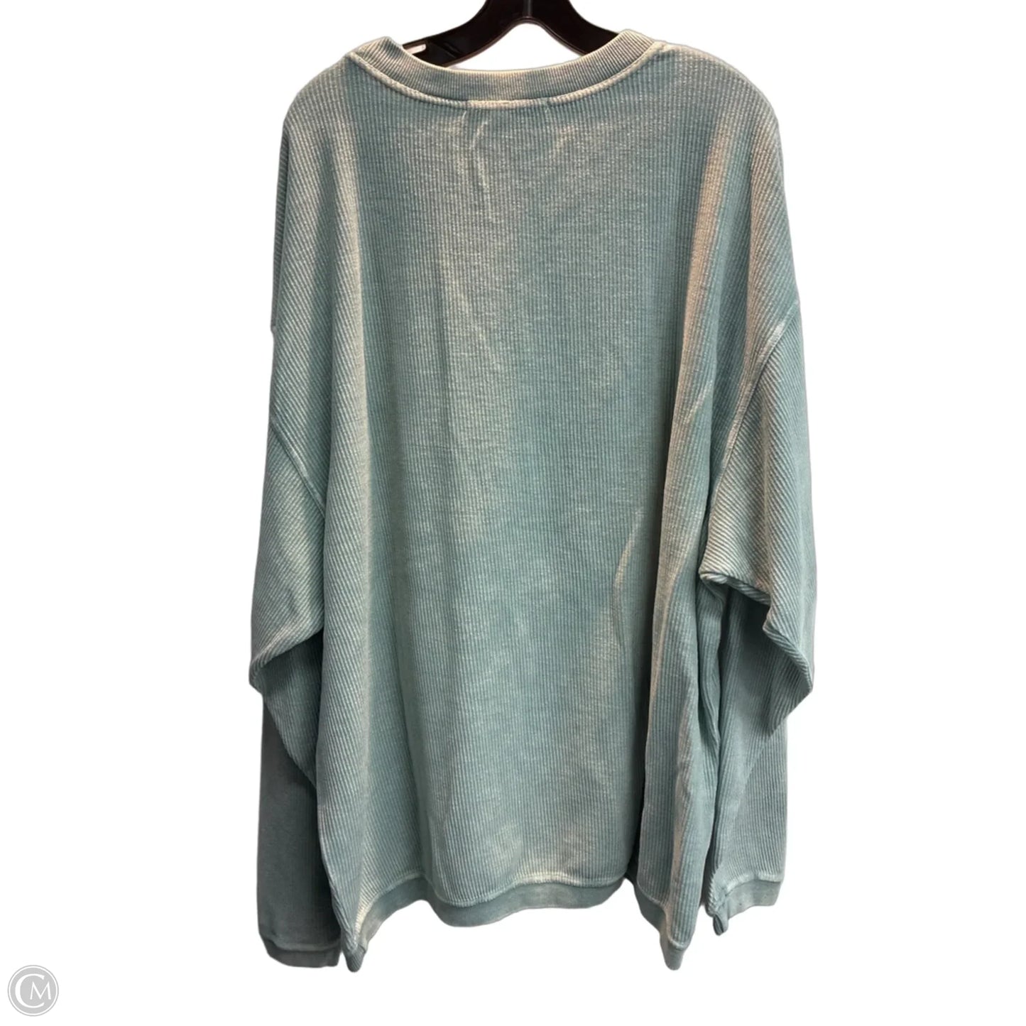 Sweatshirt Crewneck By Clothes Mentor In Blue, Size: 2x