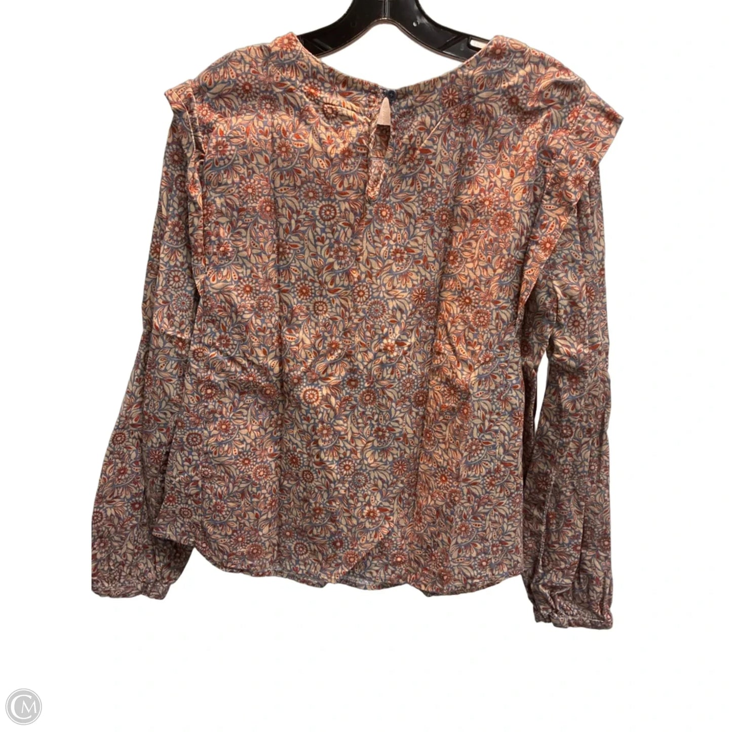 Top Long Sleeve By Ana In Floral Print, Size: M