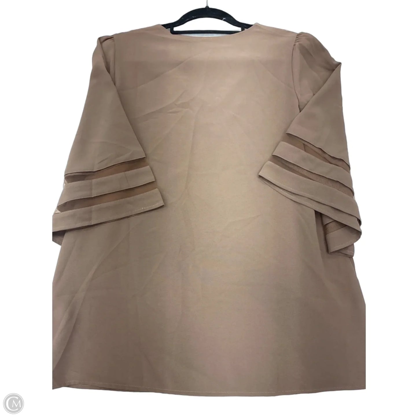 Top Long Sleeve By Clothes Mentor In Brown, Size: L