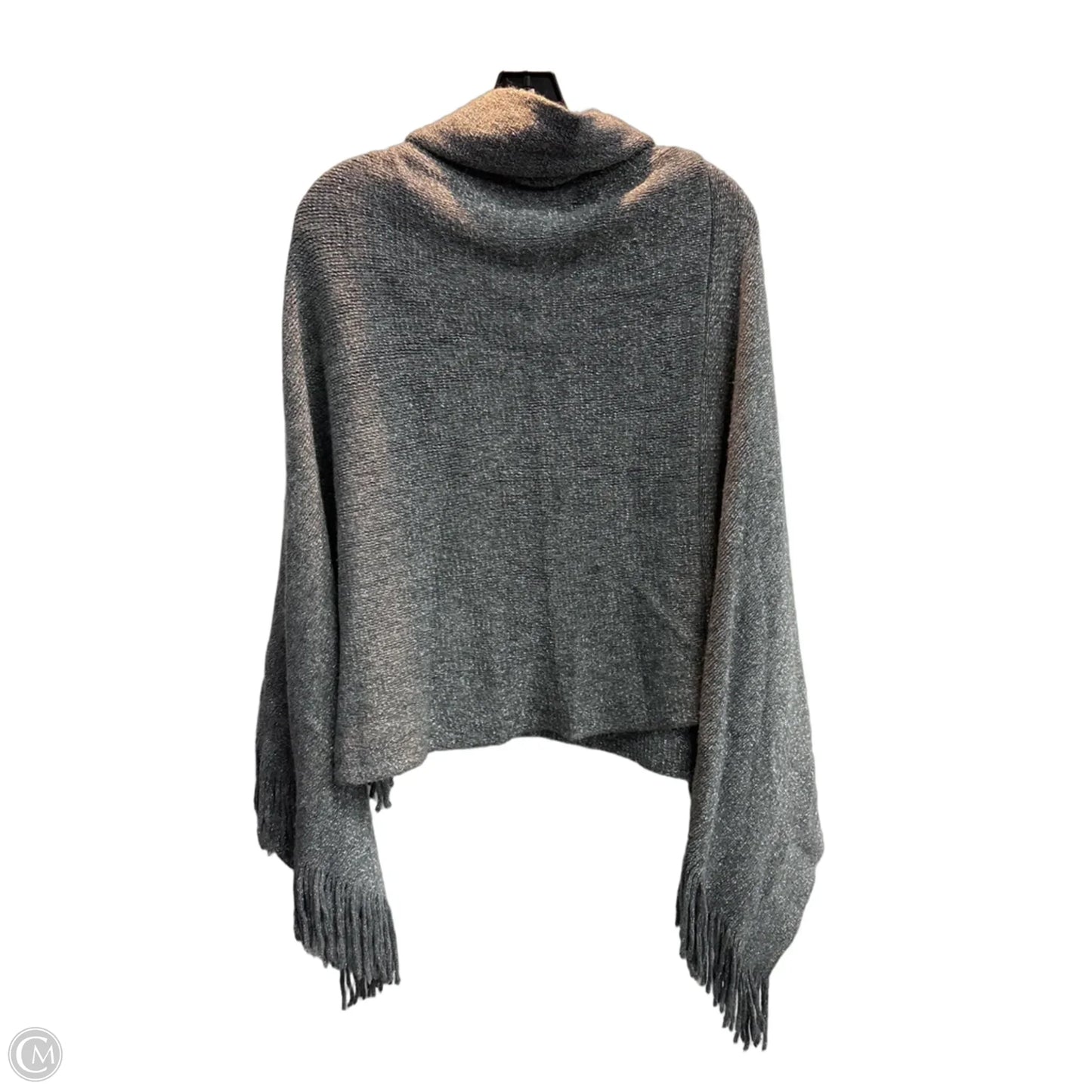 Poncho By Chicos In Grey, Size: Osfm