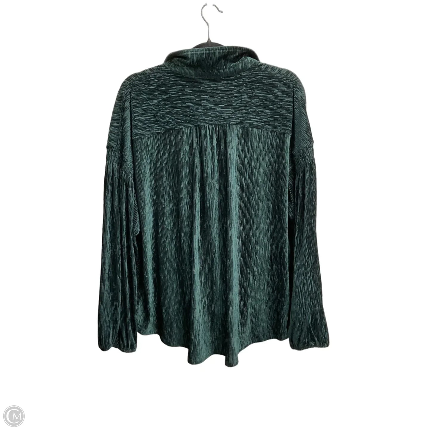 Top Long Sleeve By Skies Are Blue In Green, Size: L