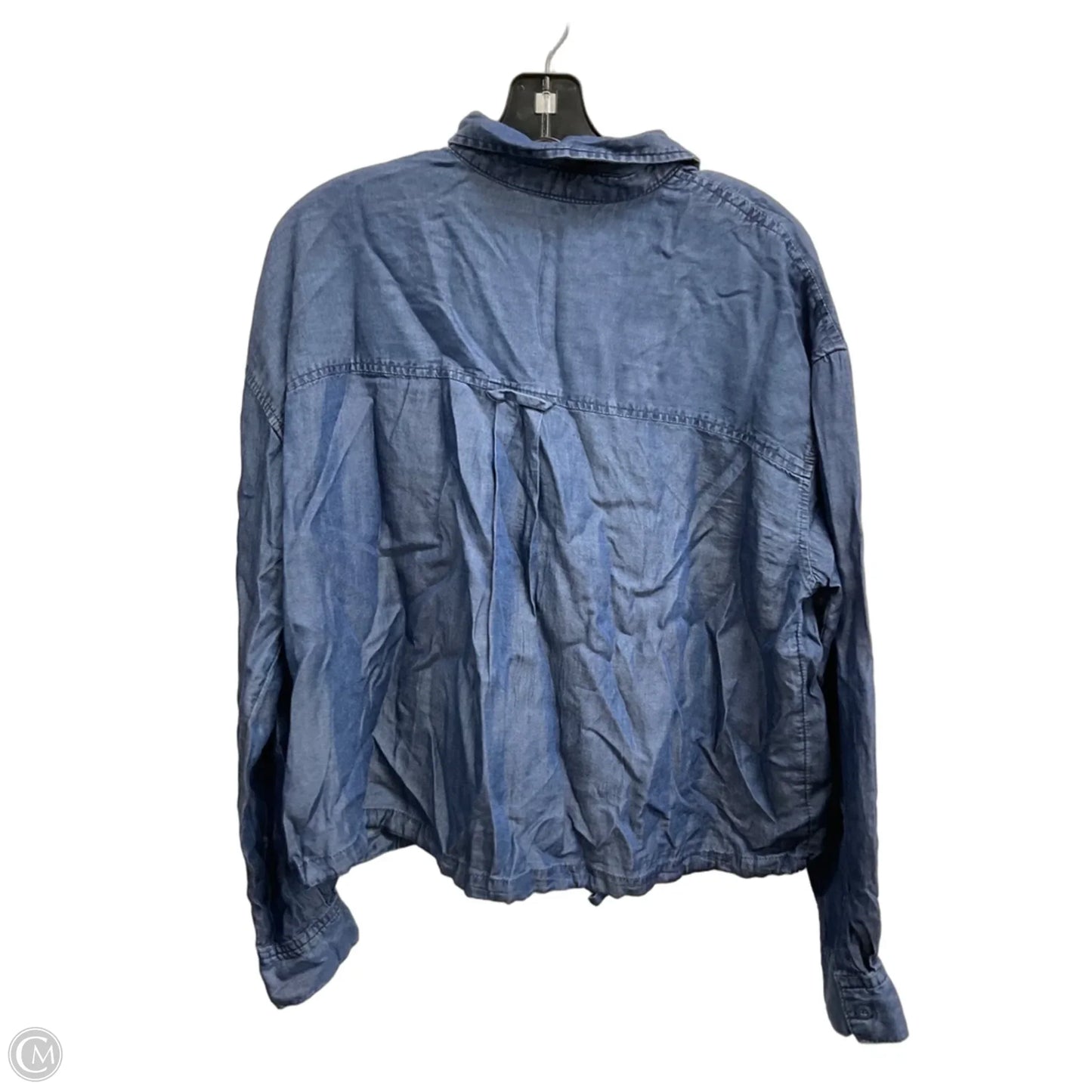 Top Long Sleeve By Time And Tru In Blue, Size: M