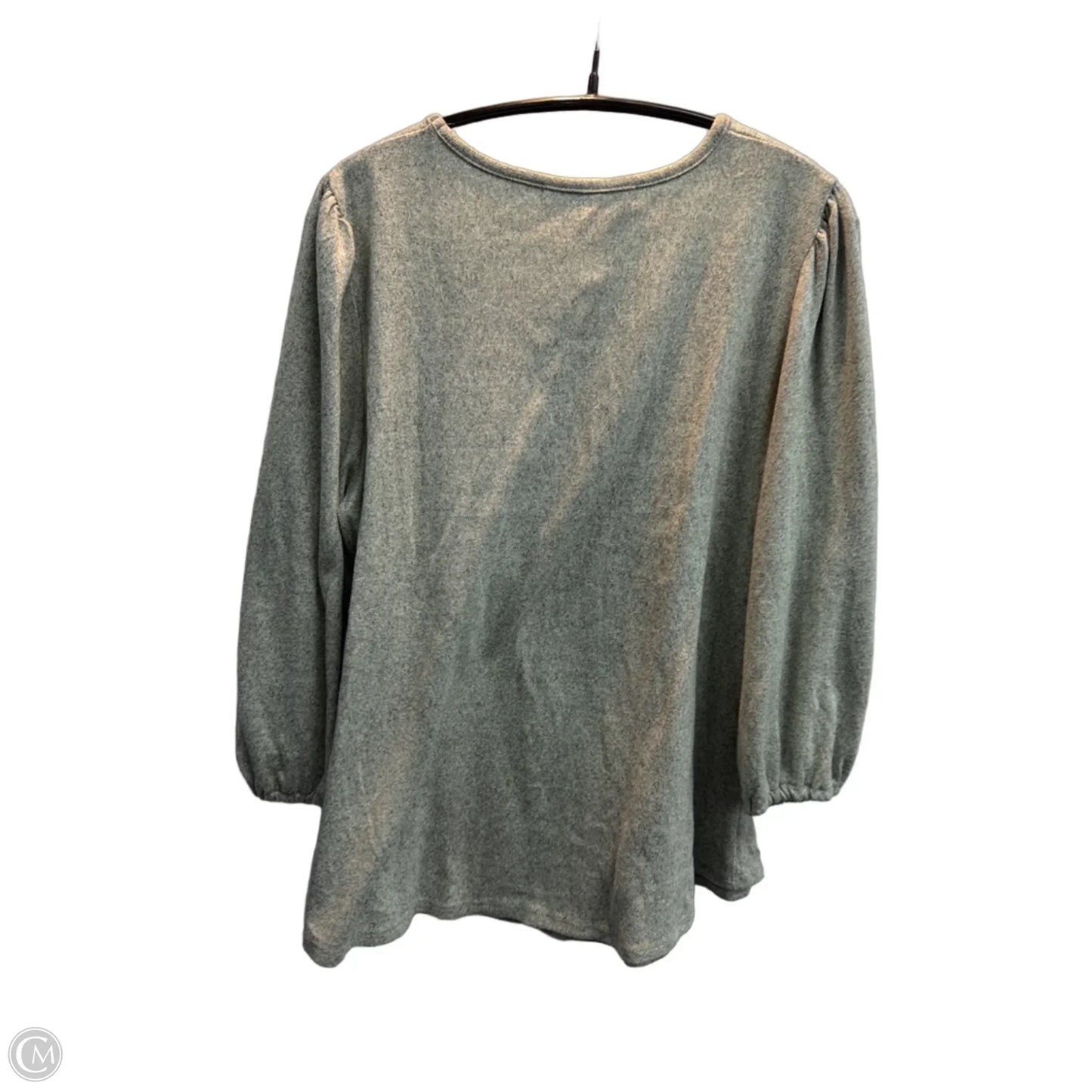 Top Long Sleeve By Love Scarlett In Green, Size: L
