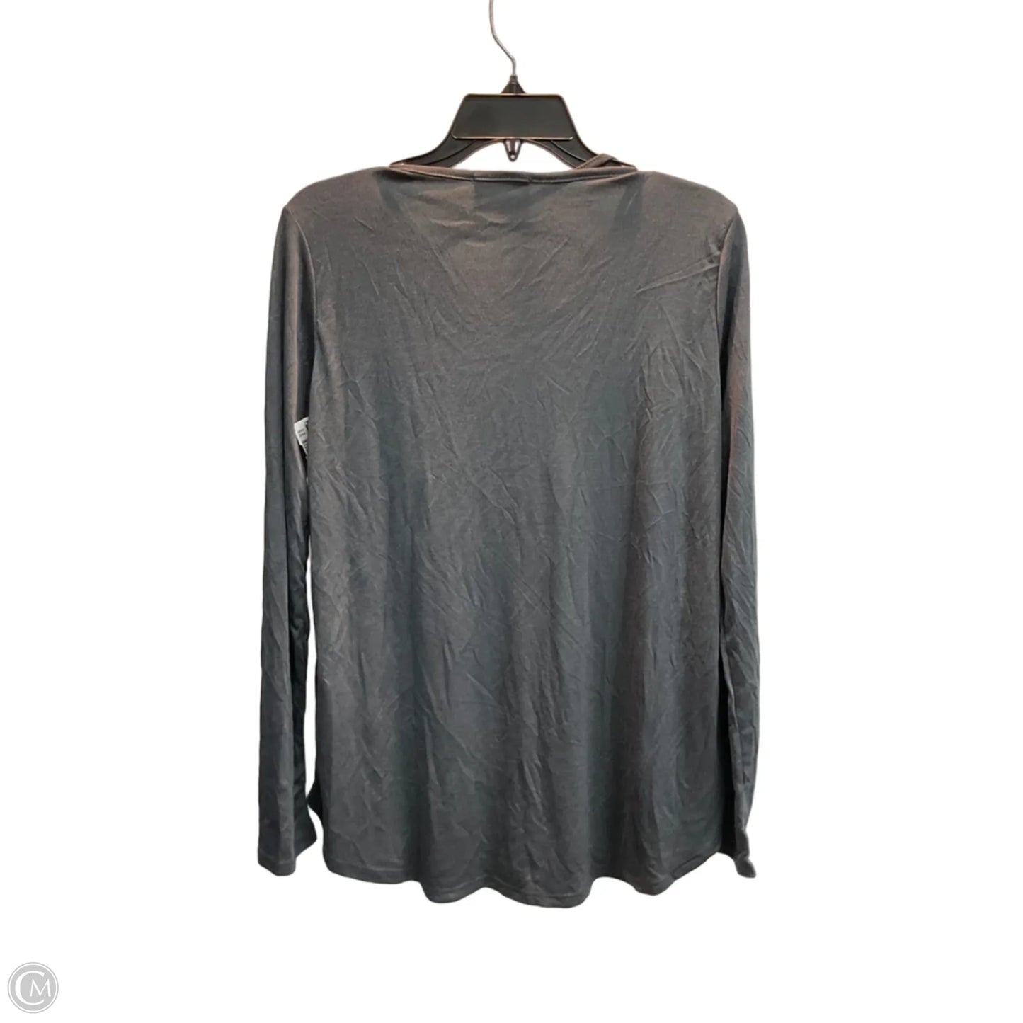 Top Long Sleeve By Clothes Mentor In Grey, Size: M