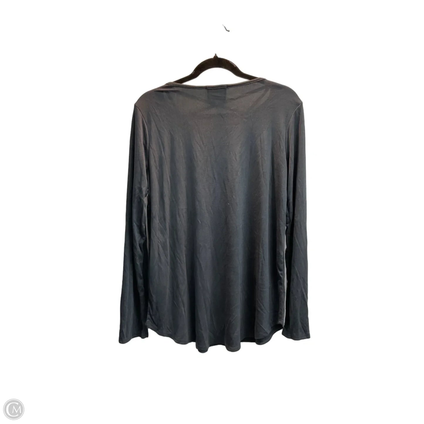 Top Long Sleeve By Clothes Mentor In Grey, Size: L