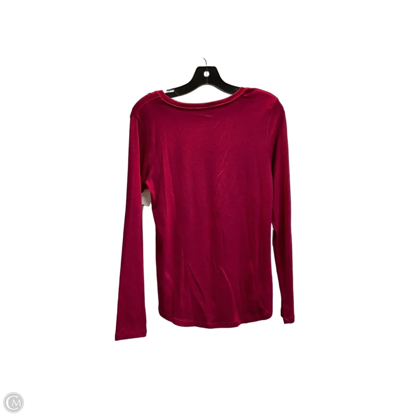 Top Long Sleeve Basic By Eddie Bauer In Red, Size: M