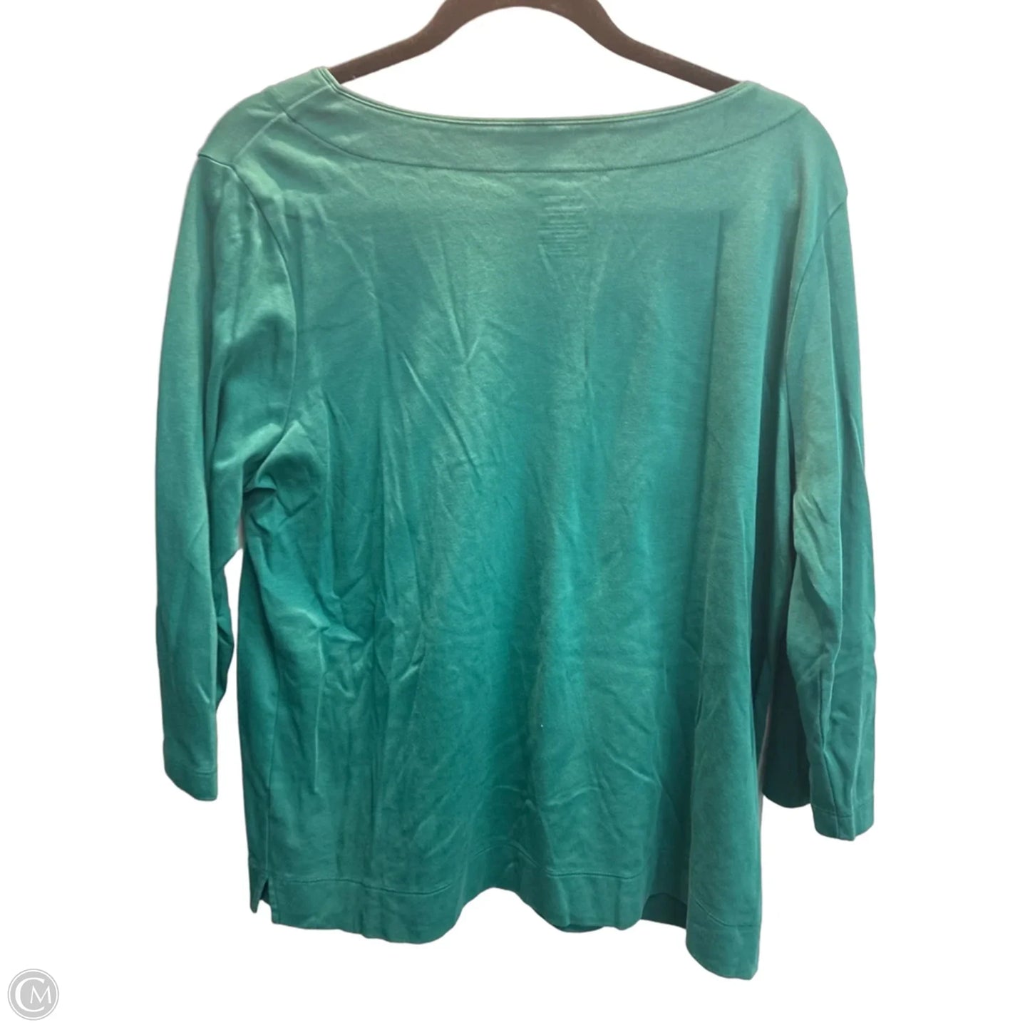 Top Long Sleeve By L.l. Bean In Green, Size: Xl