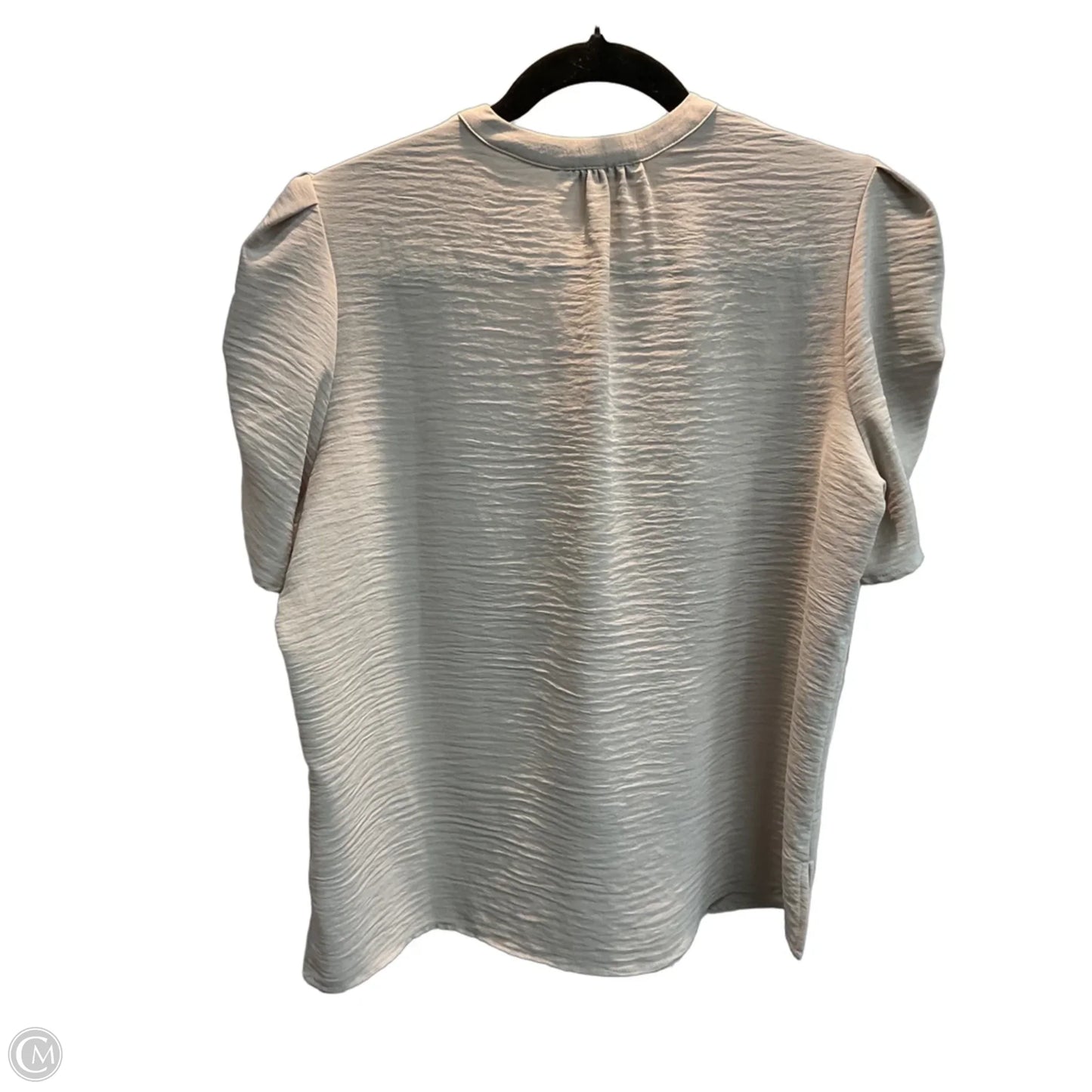 Top Short Sleeve By Adrianna Papell In Taupe, Size: S
