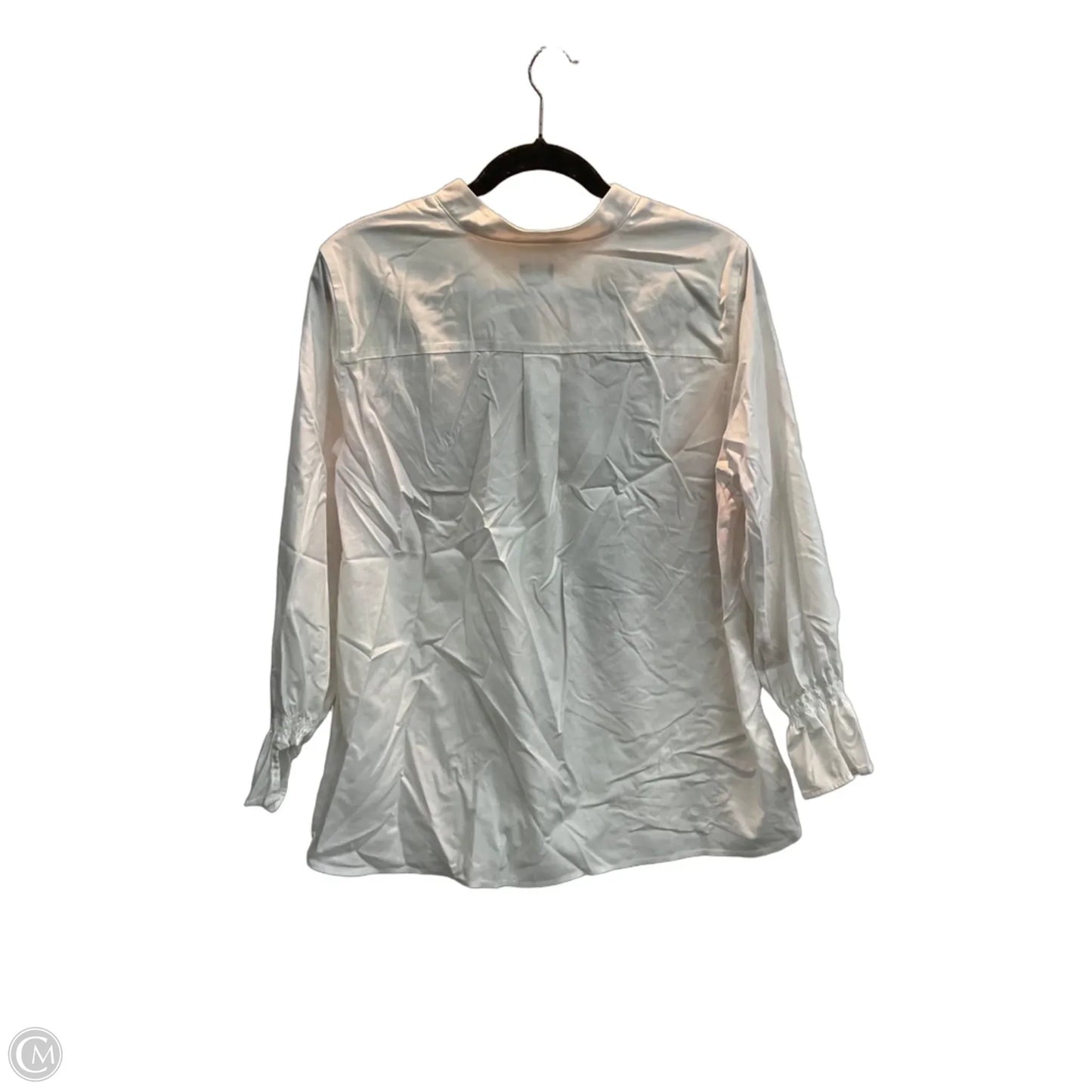 Blouse Long Sleeve By Chicos In Floral Print, Size: M