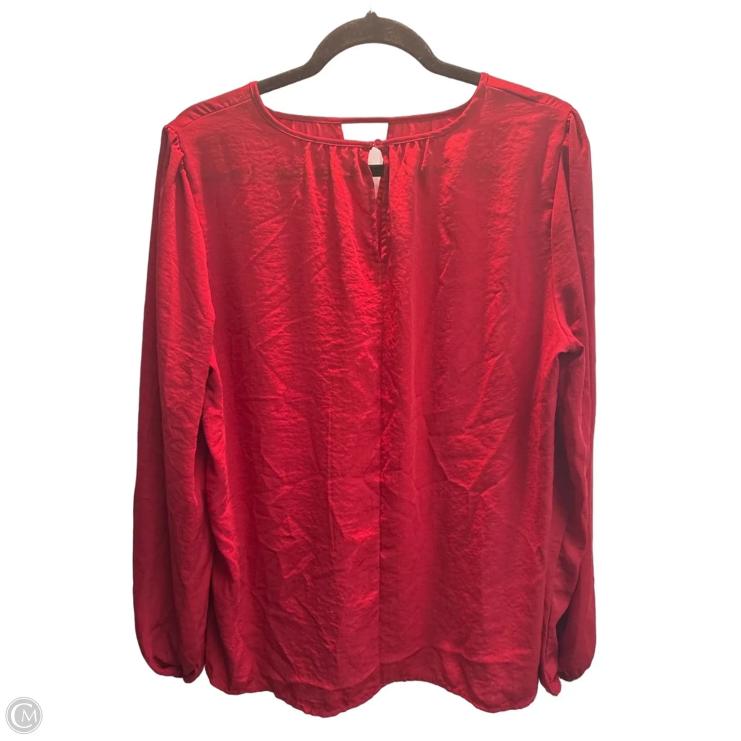 Top Long Sleeve By Maurices In Red, Size: L