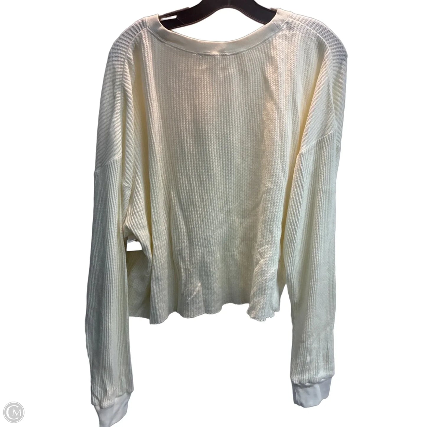 Top Long Sleeve Basic By Talulah In Cream, Size: M