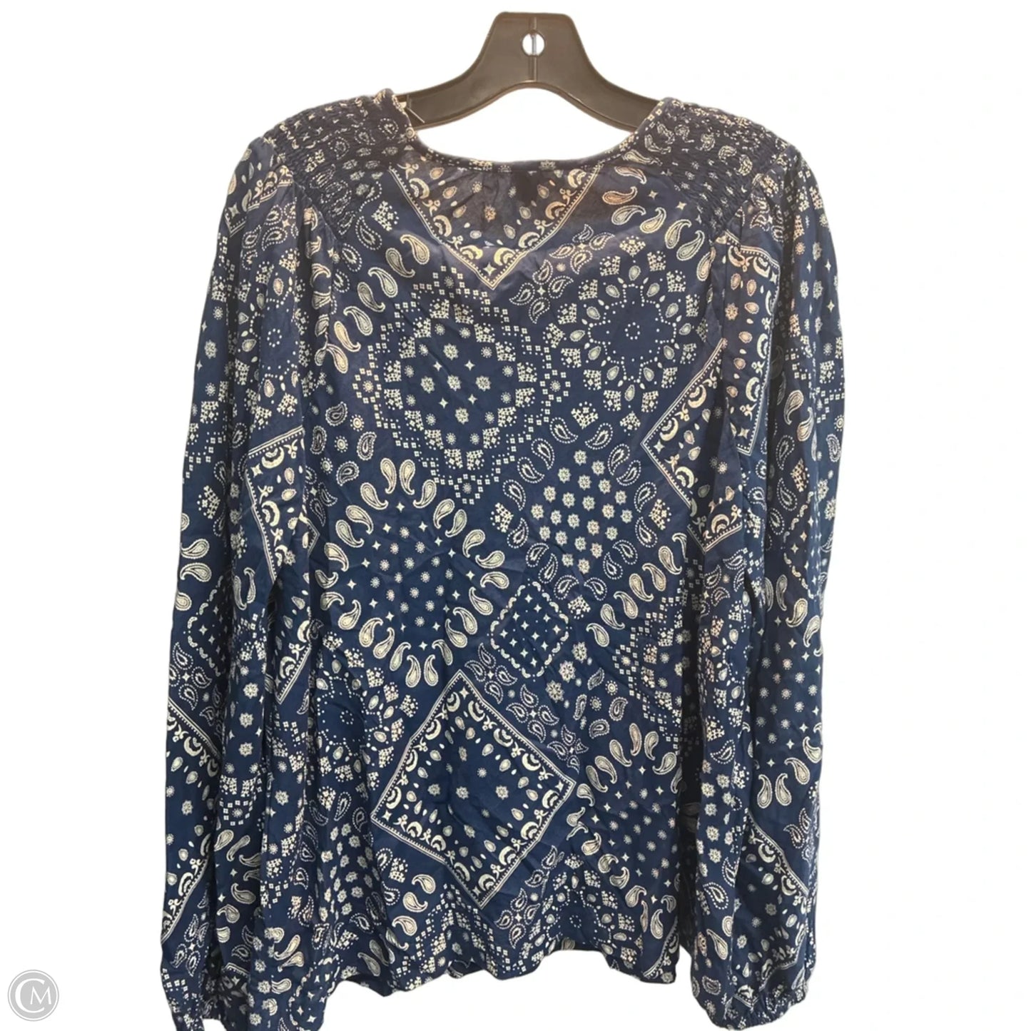 Top Long Sleeve By Old Navy In Paisley Print, Size: L