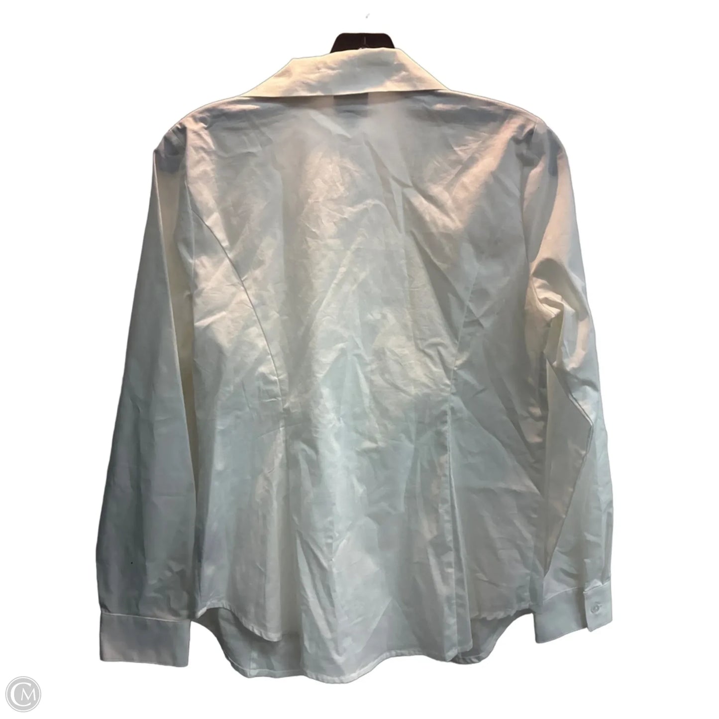 Blouse Long Sleeve By Worthington In White, Size: M