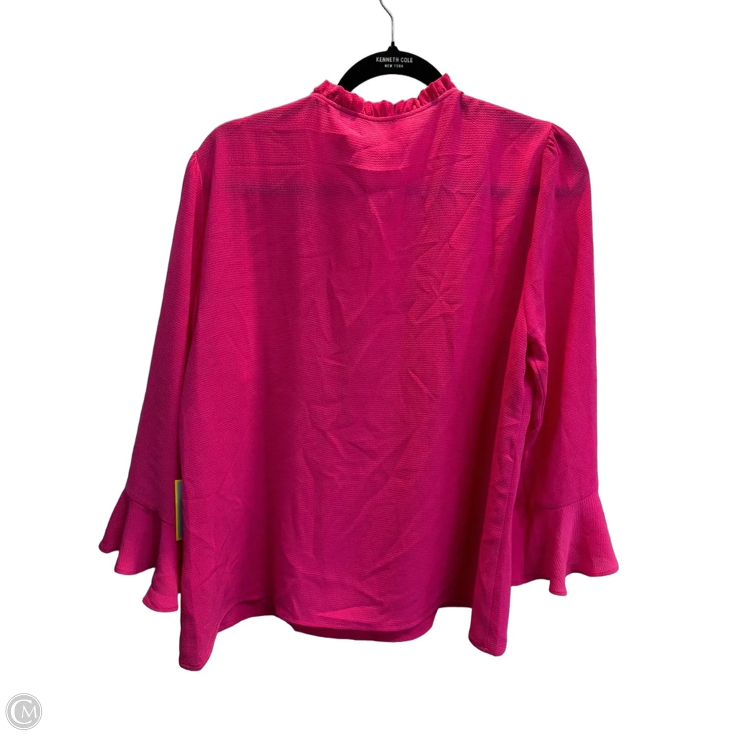 Top Long Sleeve By Cece In Pink, Size: L