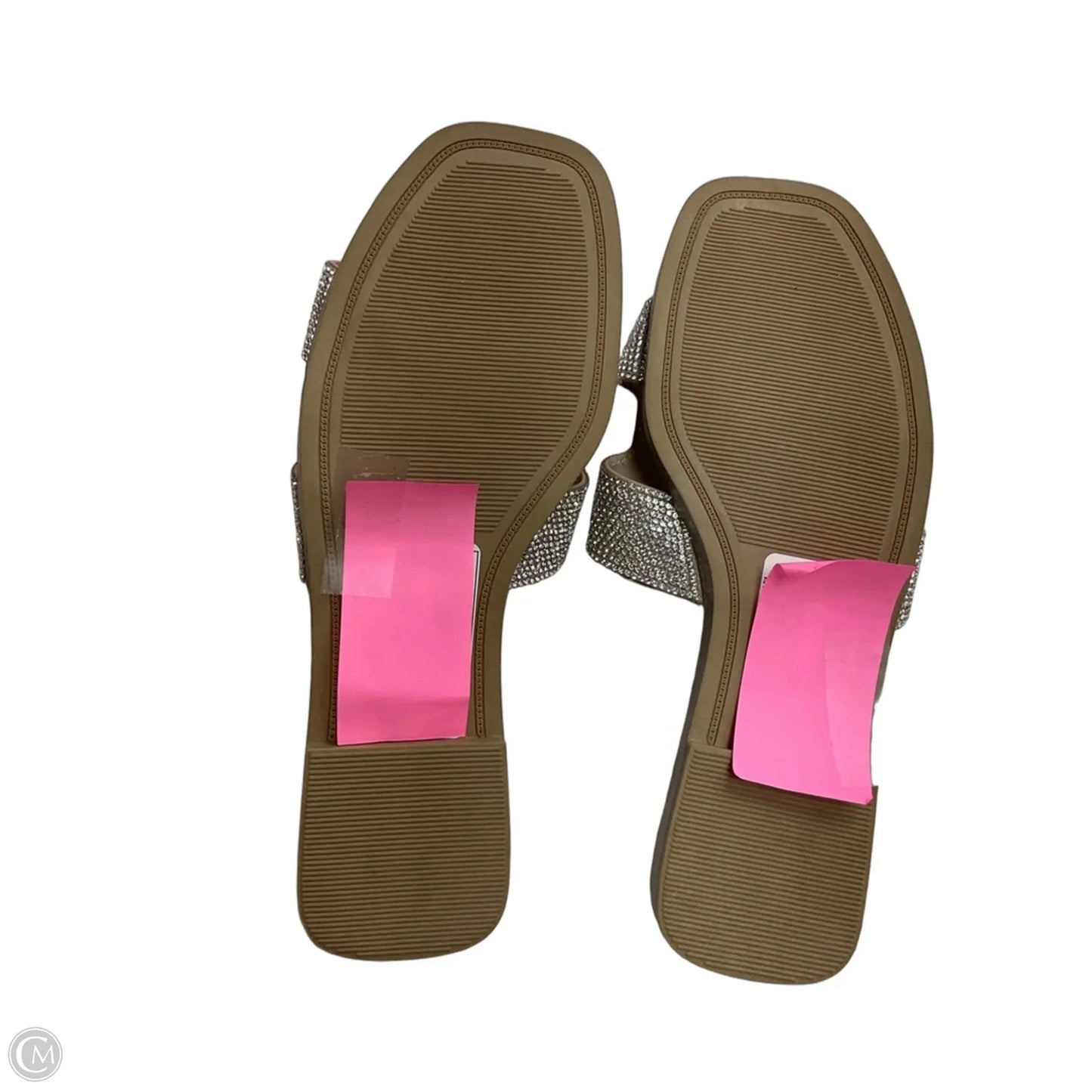 Sandals Flats By A New Day In Silver, Size: 6