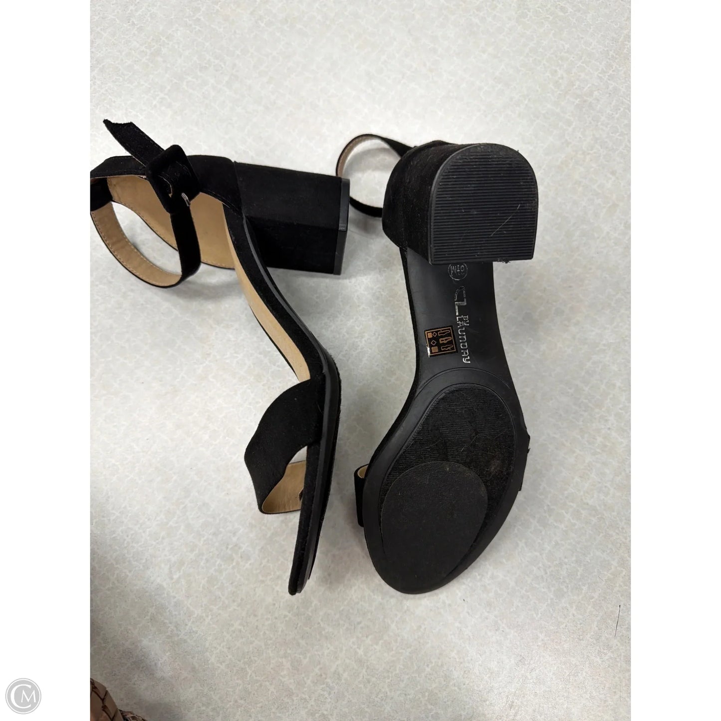 Sandals Heels Block By Cl By Chinese Laundry In Black, Size: 6.5