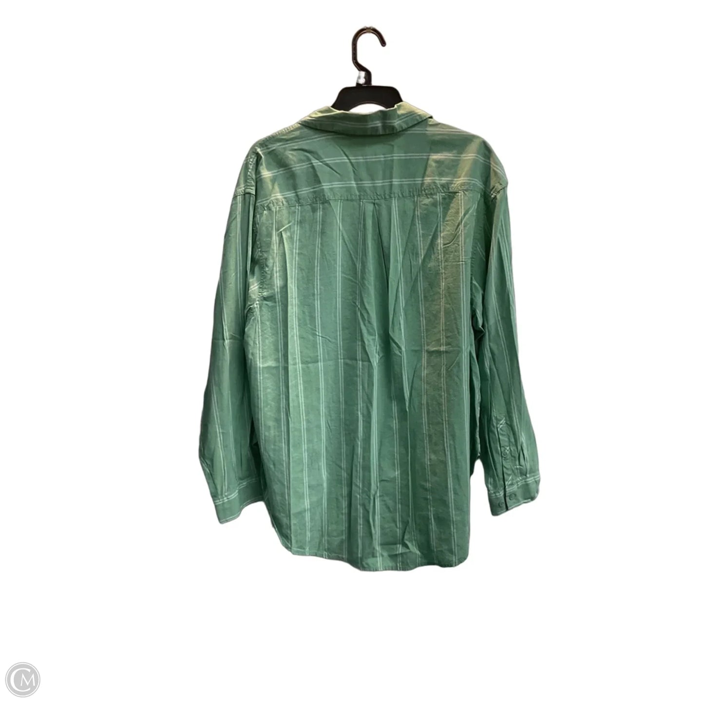 Top Long Sleeve By Ava & Viv In Green, Size: Xxl