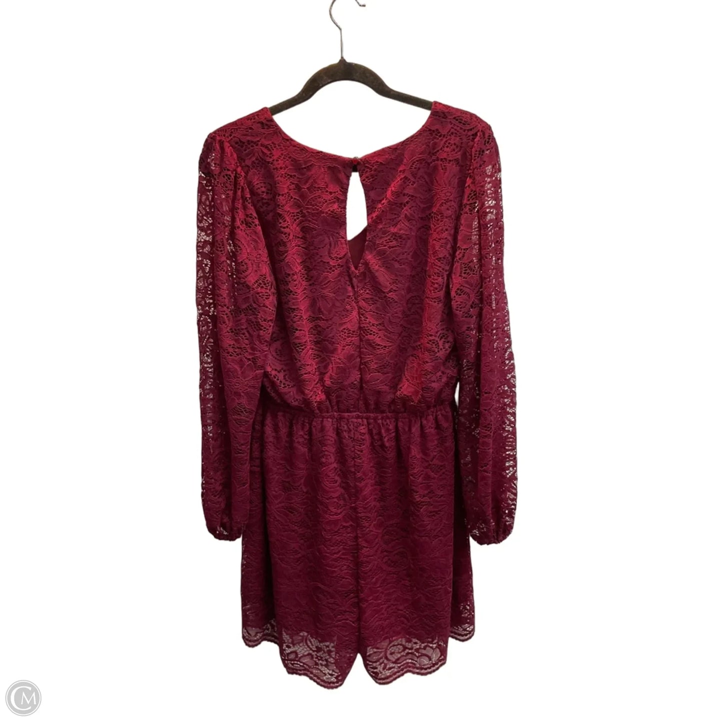 Romper By Maurices In Maroon, Size: M