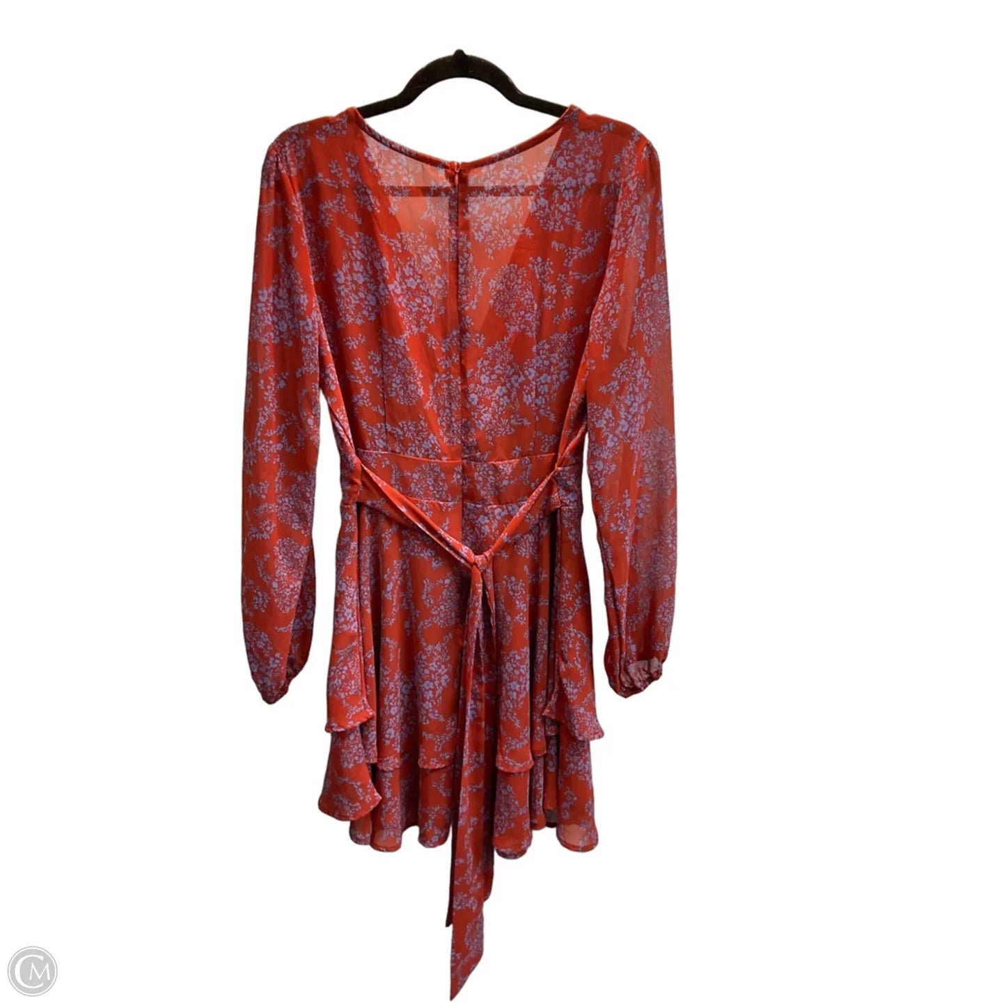 Dress Party Midi By Clothes Mentor In Blue & Orange, Size: L