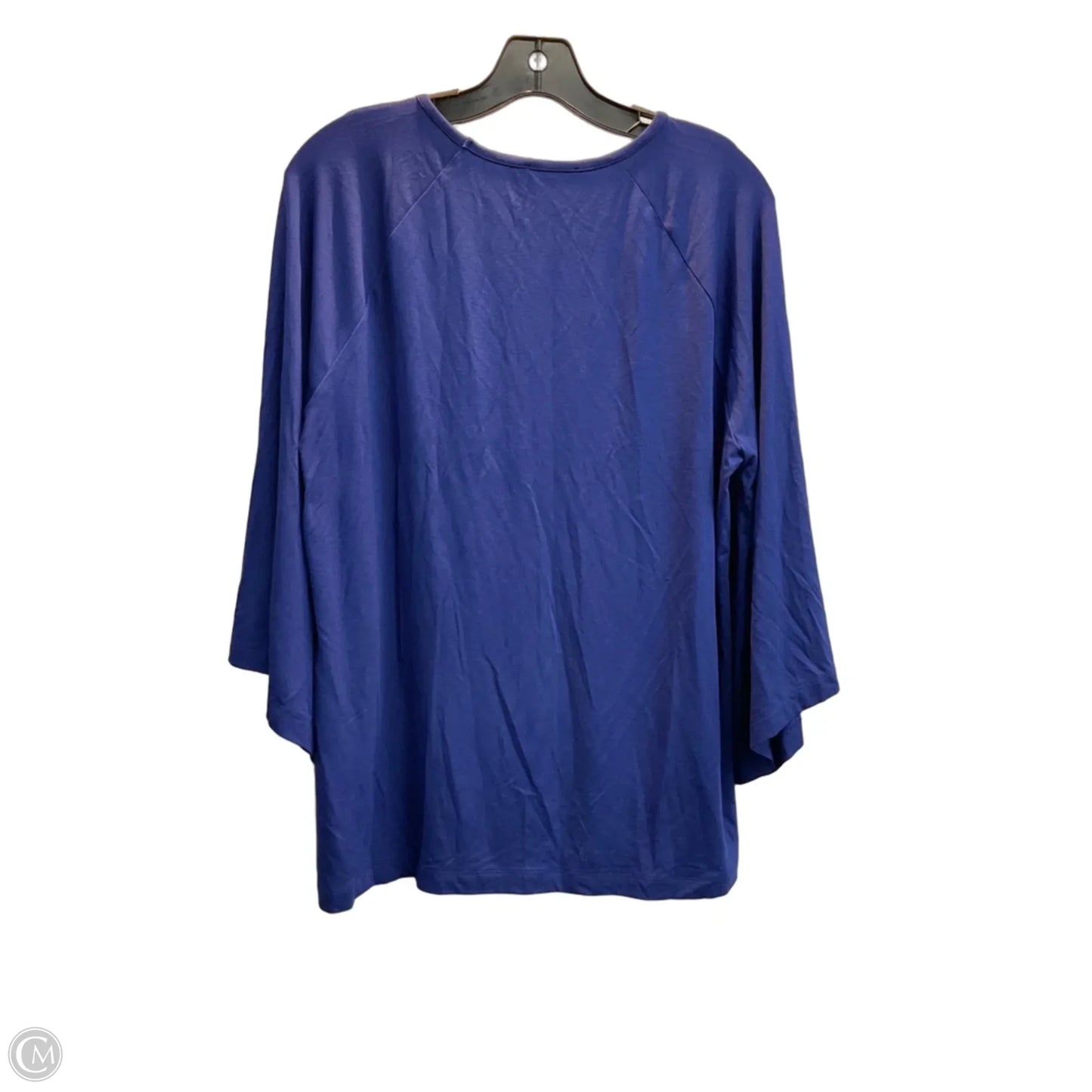 Top Long Sleeve By Chicos In Blue, Size: L