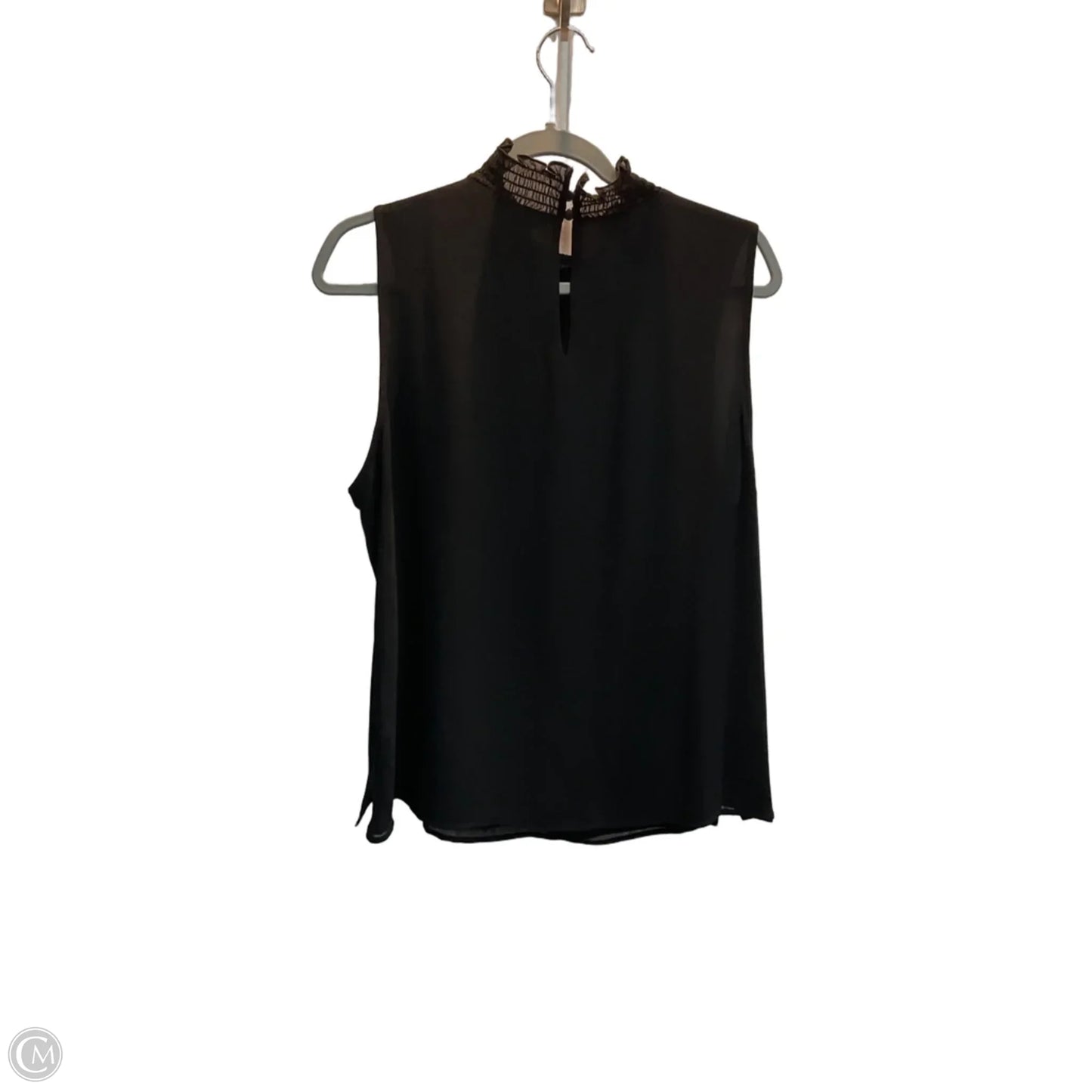 Blouse Sleeveless By Vince Camuto In Black, Size: L