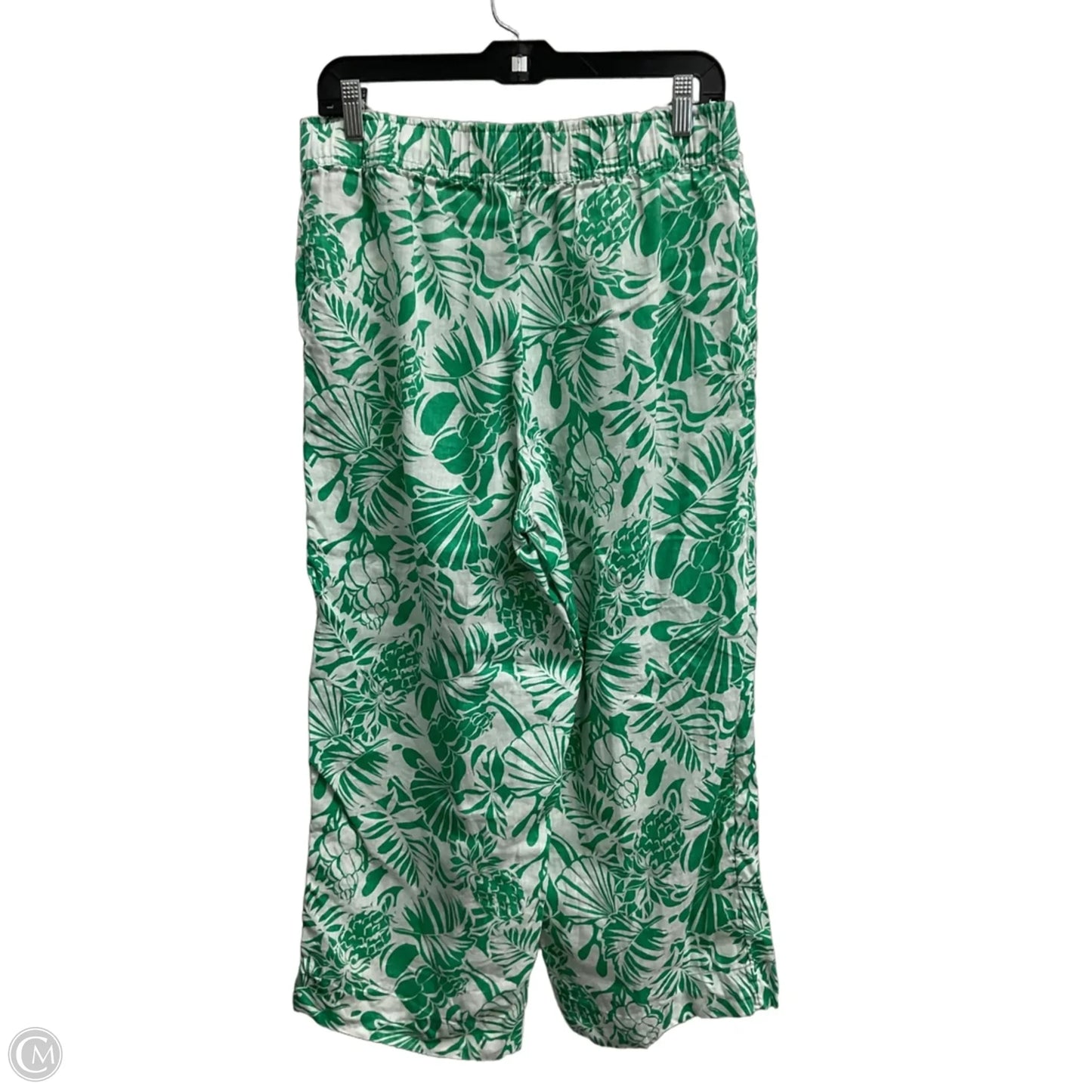 Pants Linen By Nicole Miller In Floral Print, Size: 8