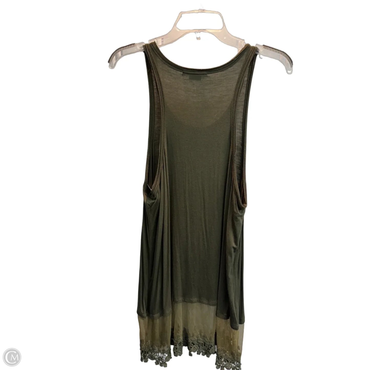 Tunic Sleeveless By Clothes Mentor In Green, Size: L