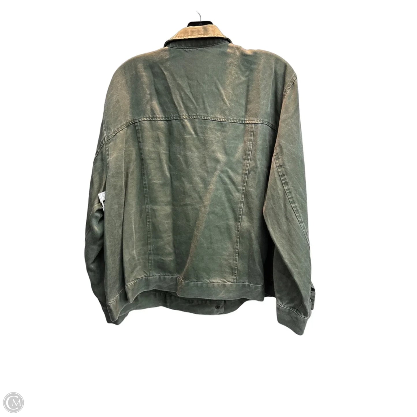 Jacket Denim By Jane And Delancey In Green, Size: 1x