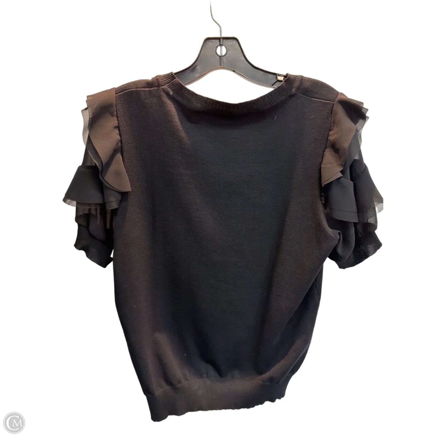 Top Short Sleeve By Nanette By Nanette Lepore In Black, Size: M