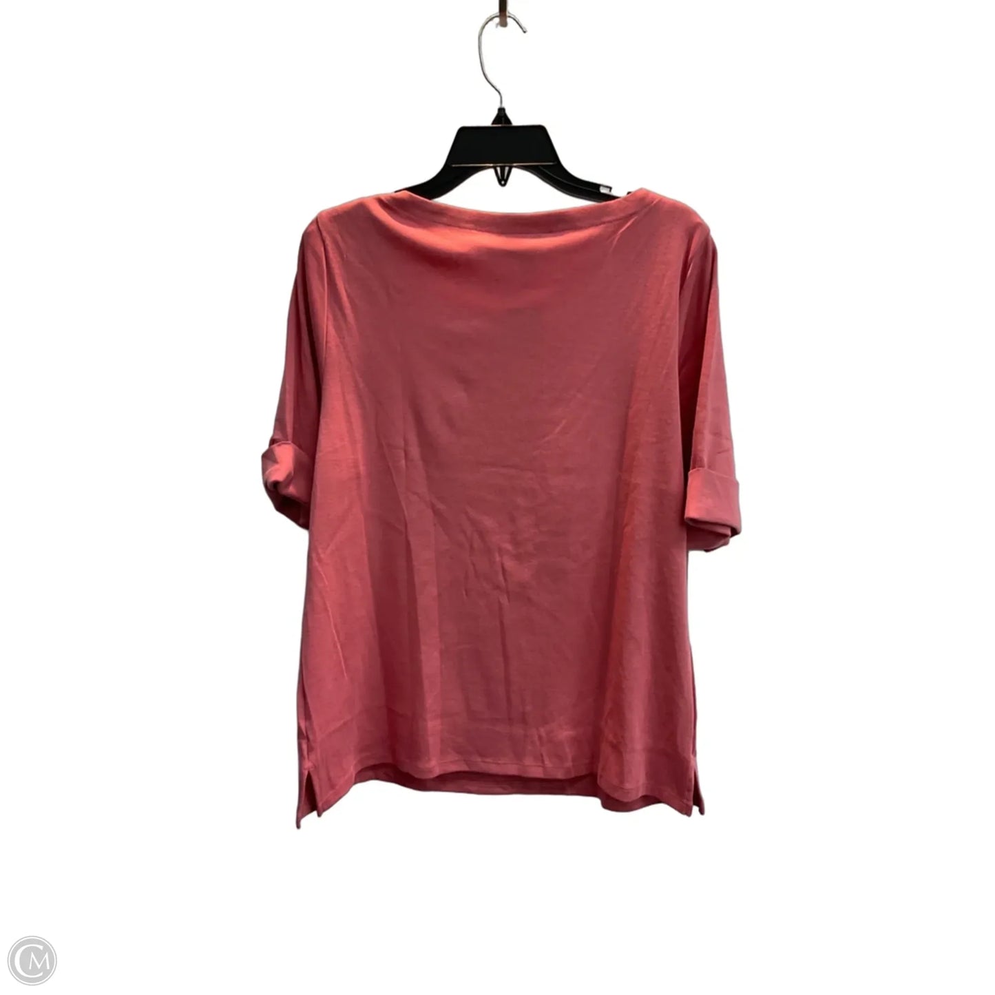 Top Short Sleeve Basic By Style And Company In Pink, Size: L