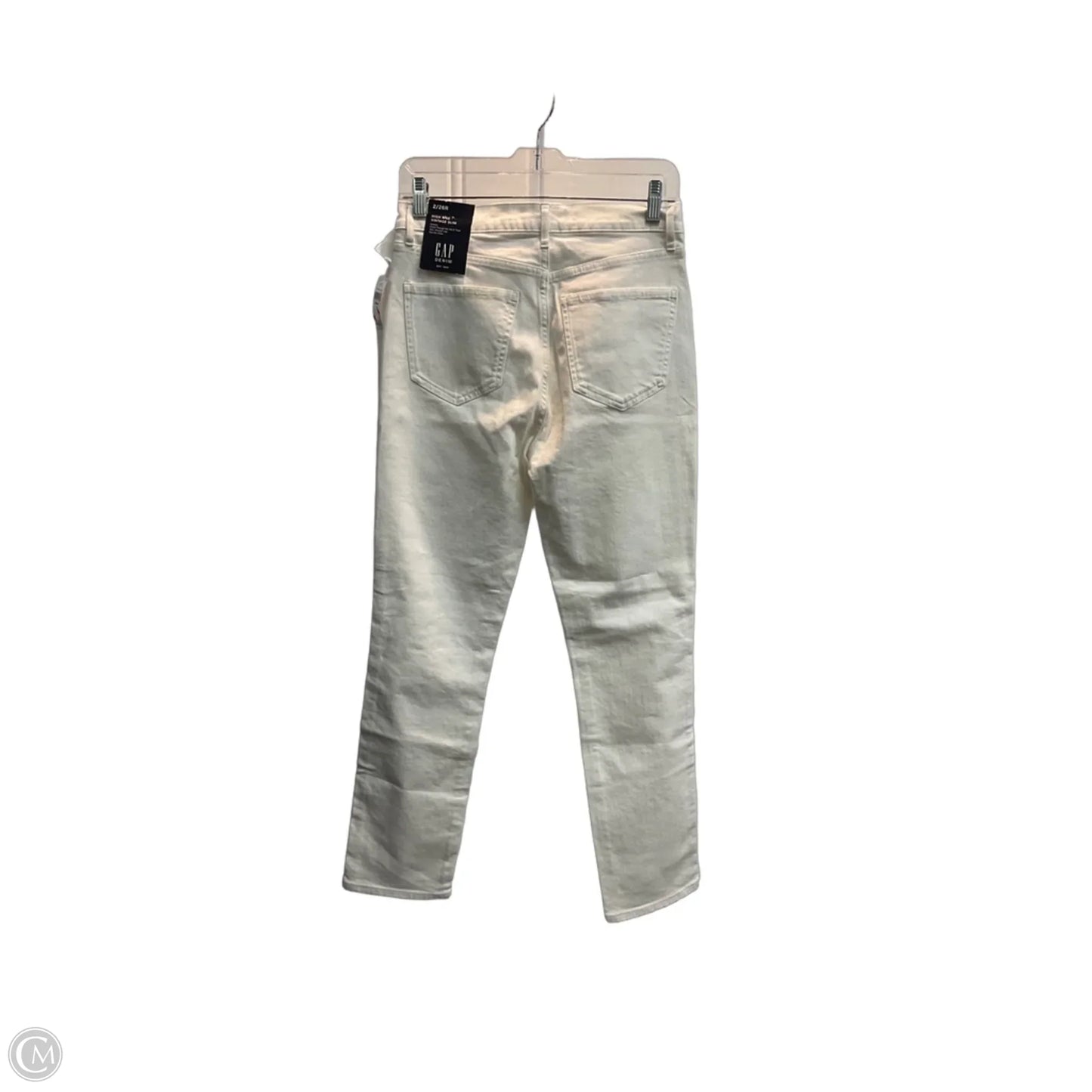 Jeans Skinny By Gap In White, Size: 2