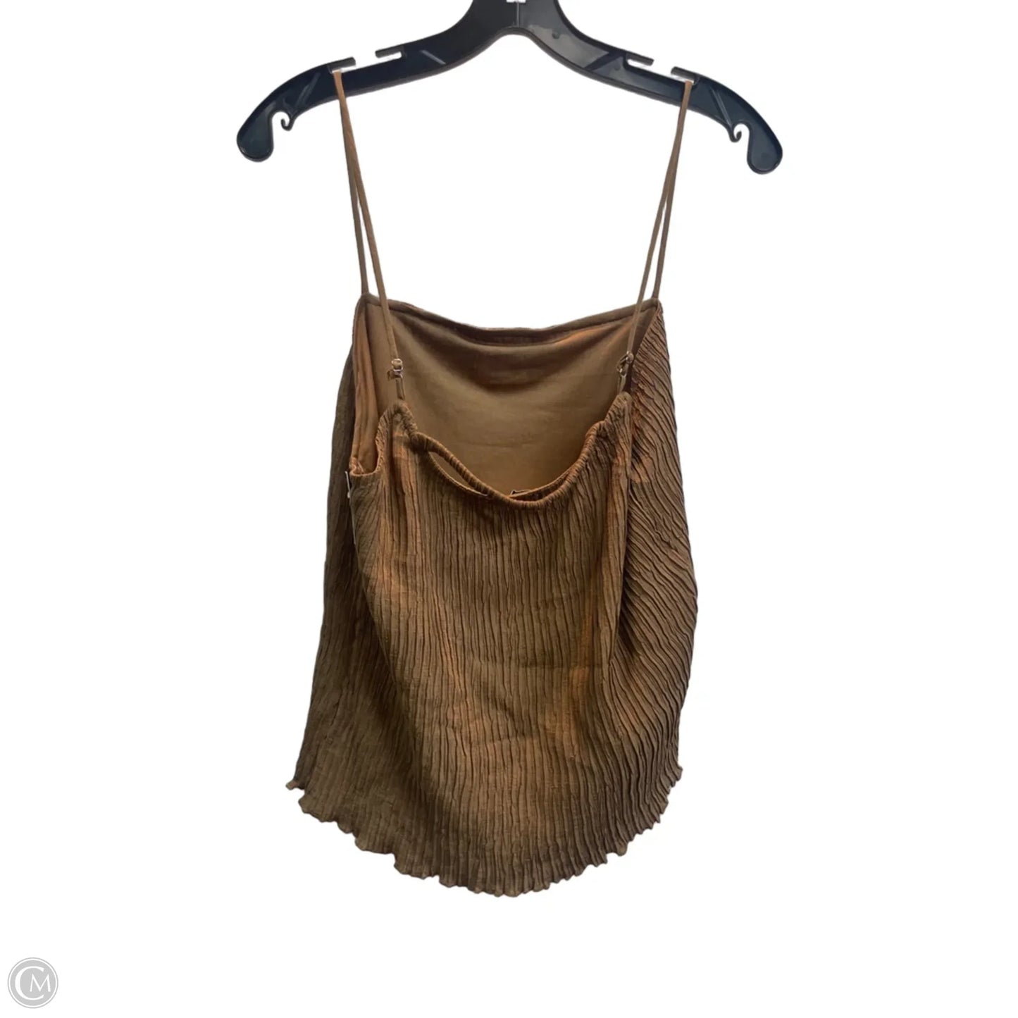 Top Sleeveless By Workshop In Brown, Size: L