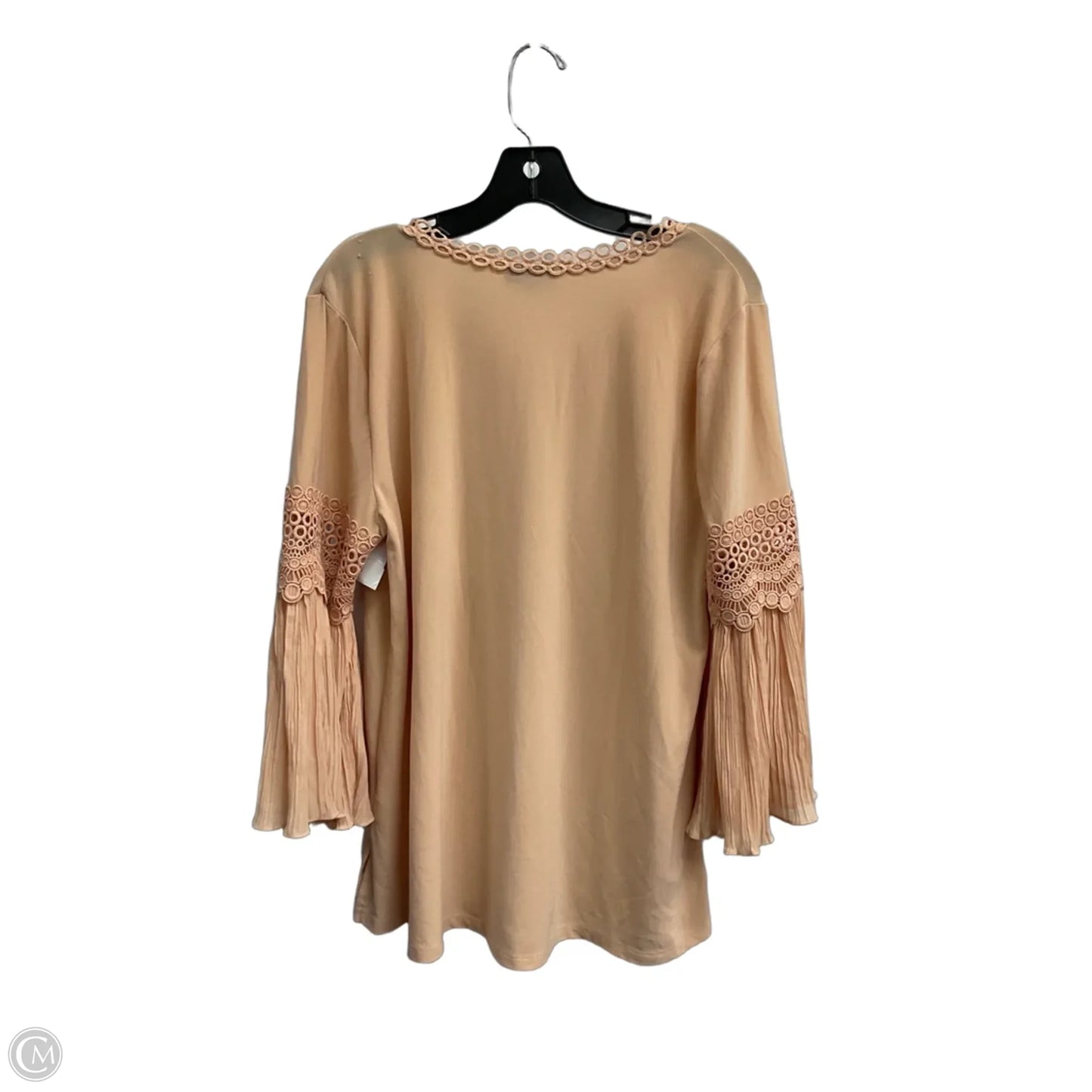 Top Long Sleeve By Alfani In Peach, Size: L