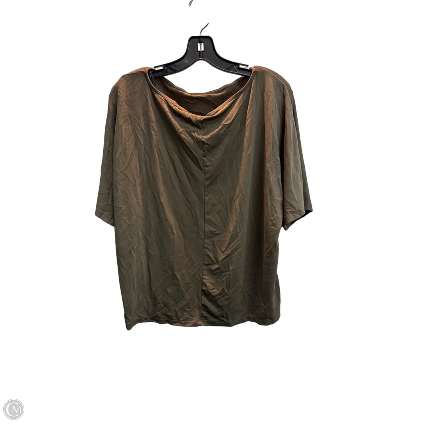 Top Short Sleeve By H&m In Brown, Size: M
