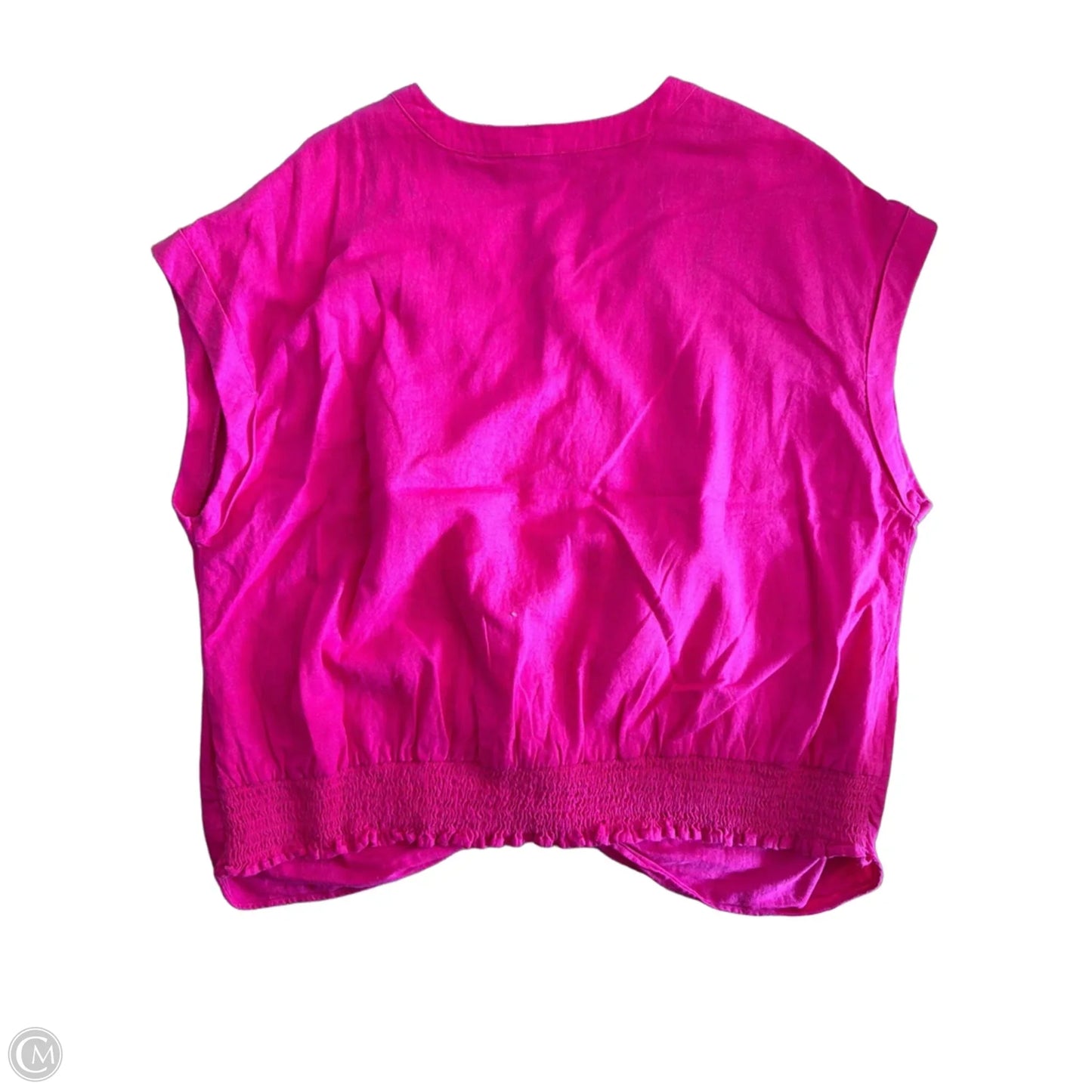 Top Short Sleeve By Marc New York In Pink, Size: 2x