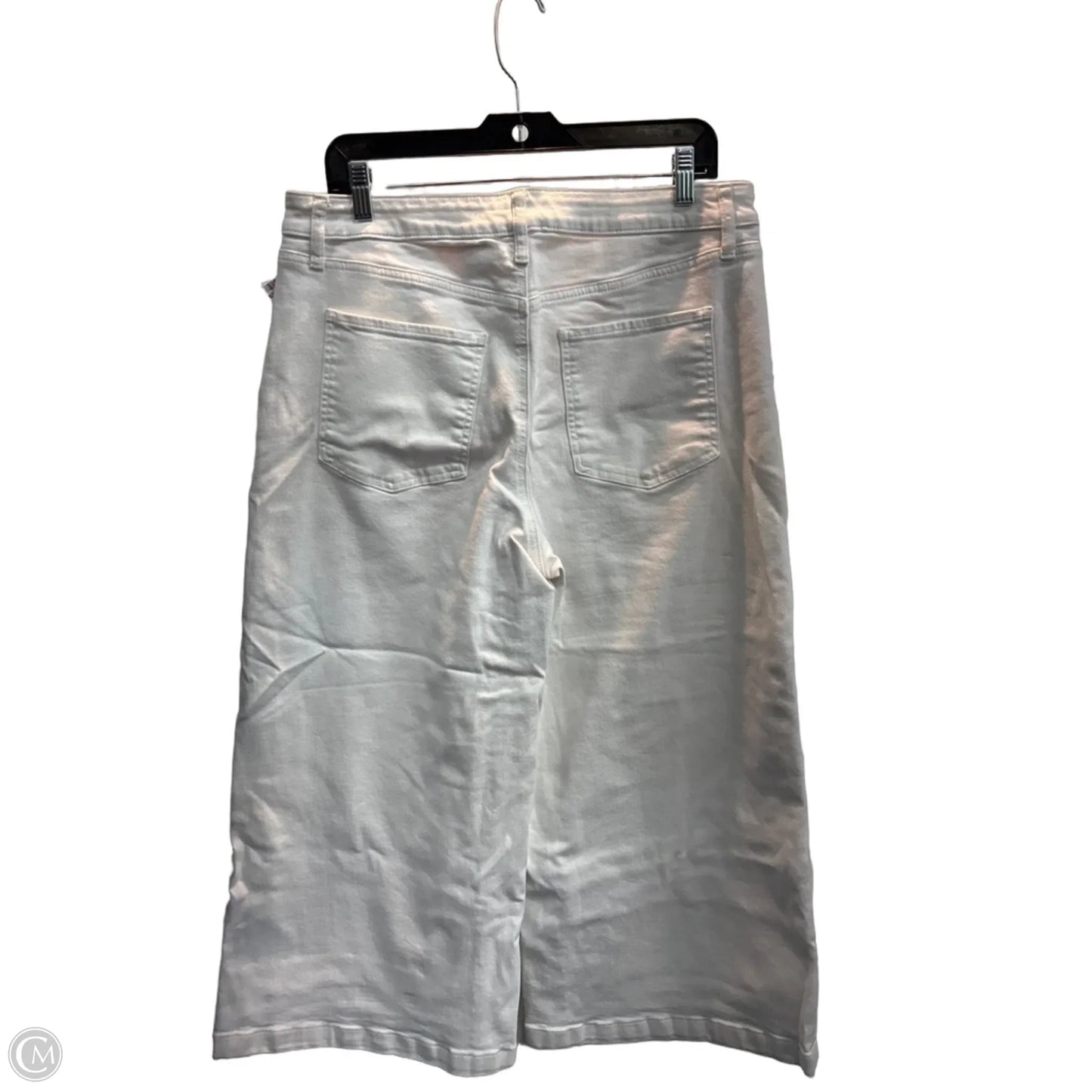 Jeans Wide Leg By Chicos In White, Size: 12p