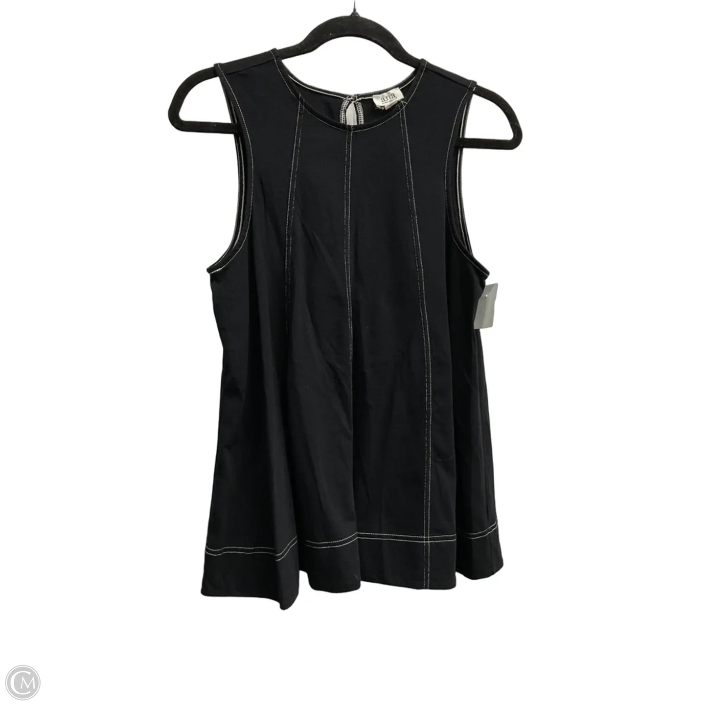 Top Sleeveless By Ana In Black, Size: M