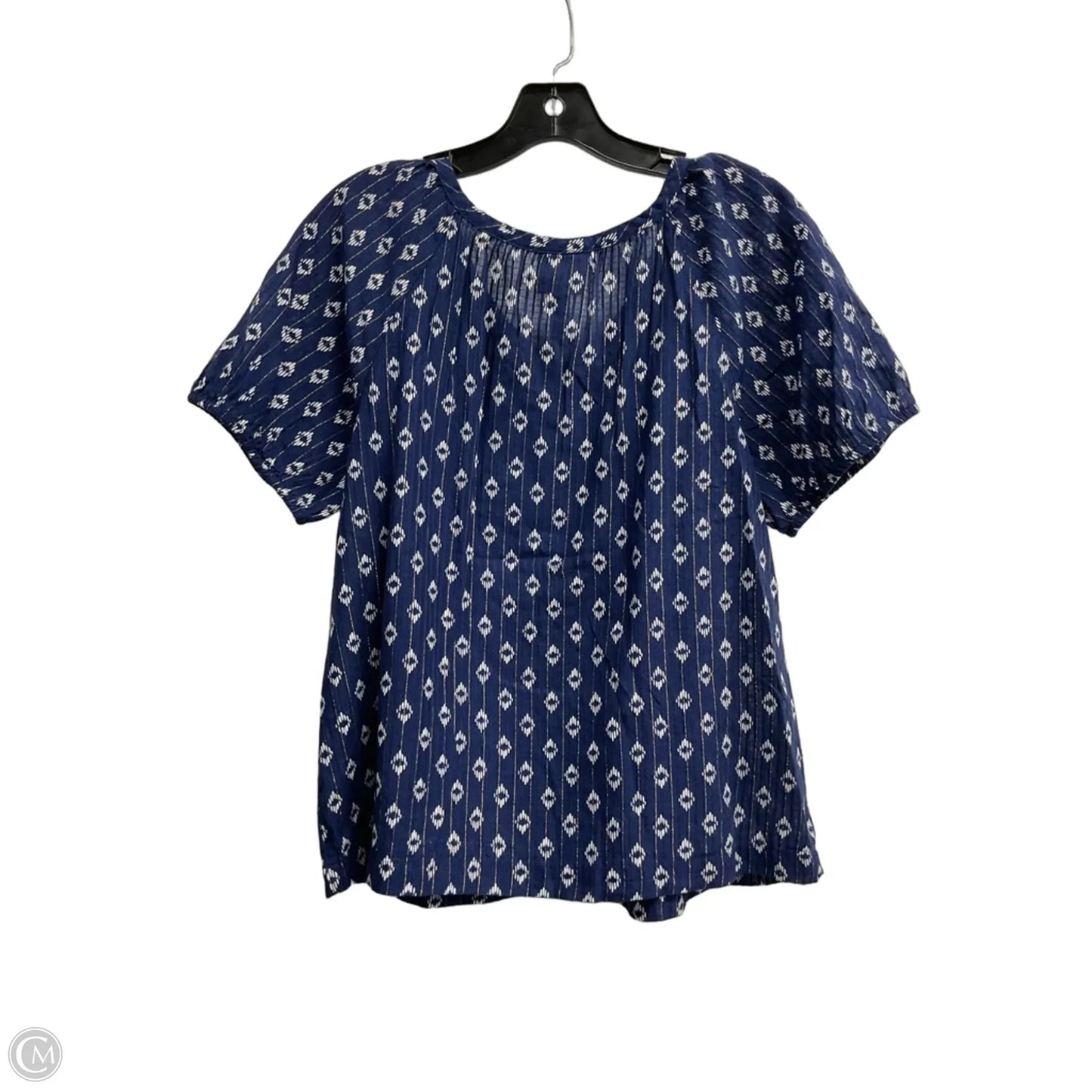 Top Short Sleeve By St Johns Bay In Blue, Size: M