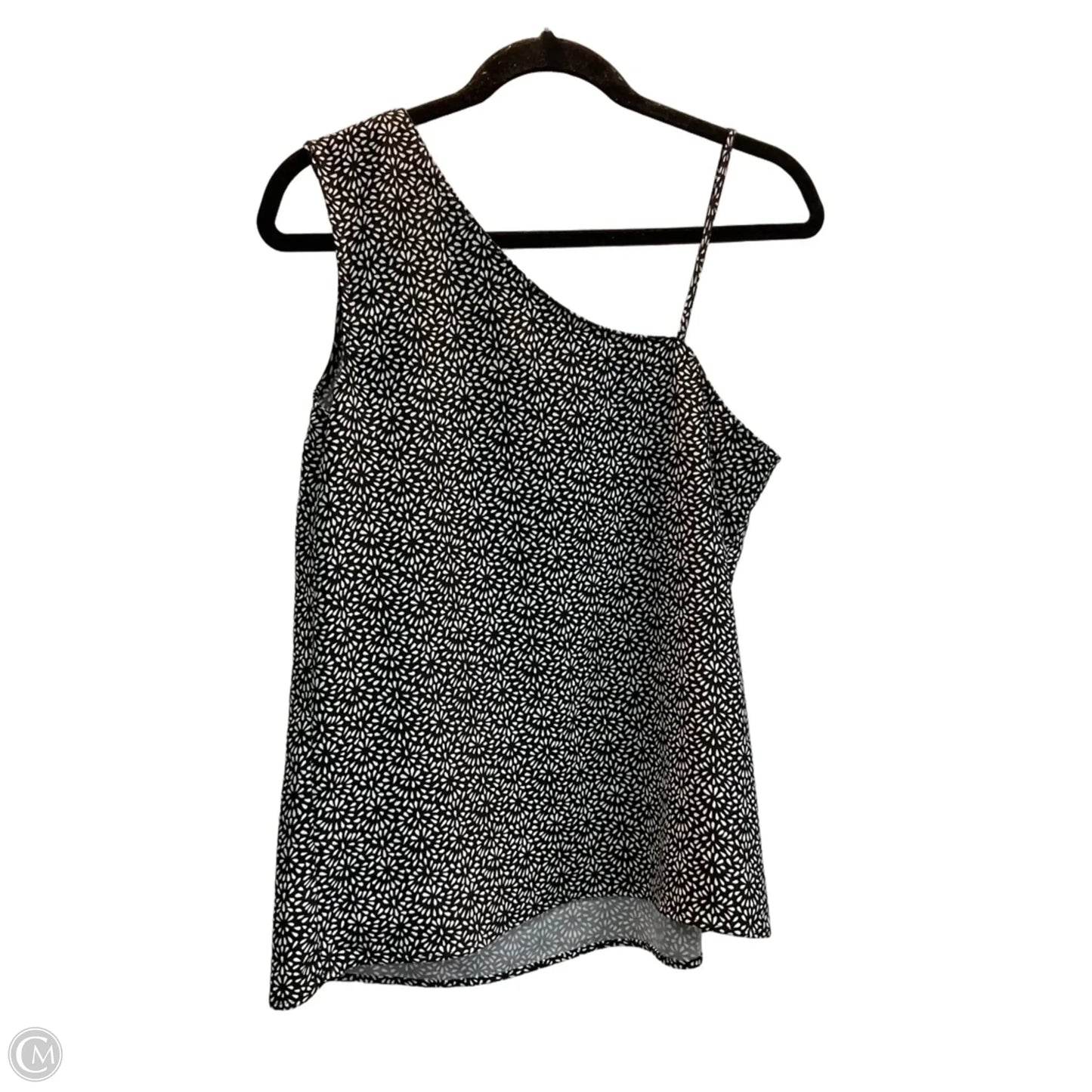 Top Sleeveless By Banana Republic In Black & White, Size: S