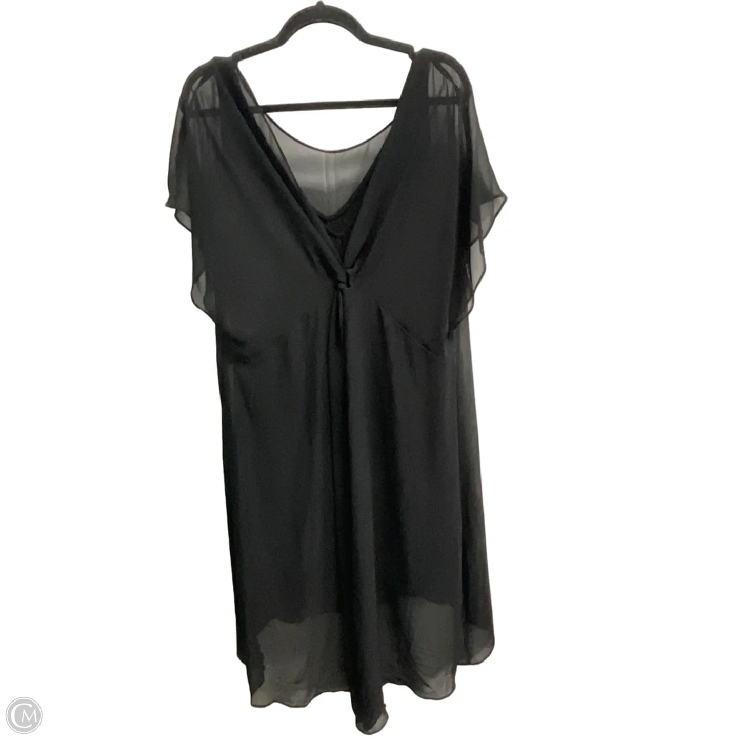 Dress Party Midi By Adrianna Papell In Black, Size: Xl