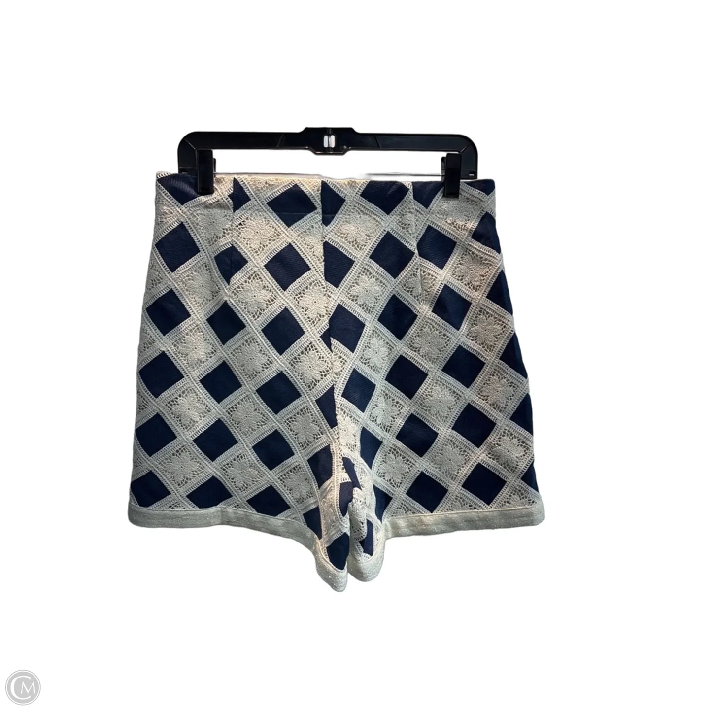 Shorts By Current Air In Blue & Cream, Size: M