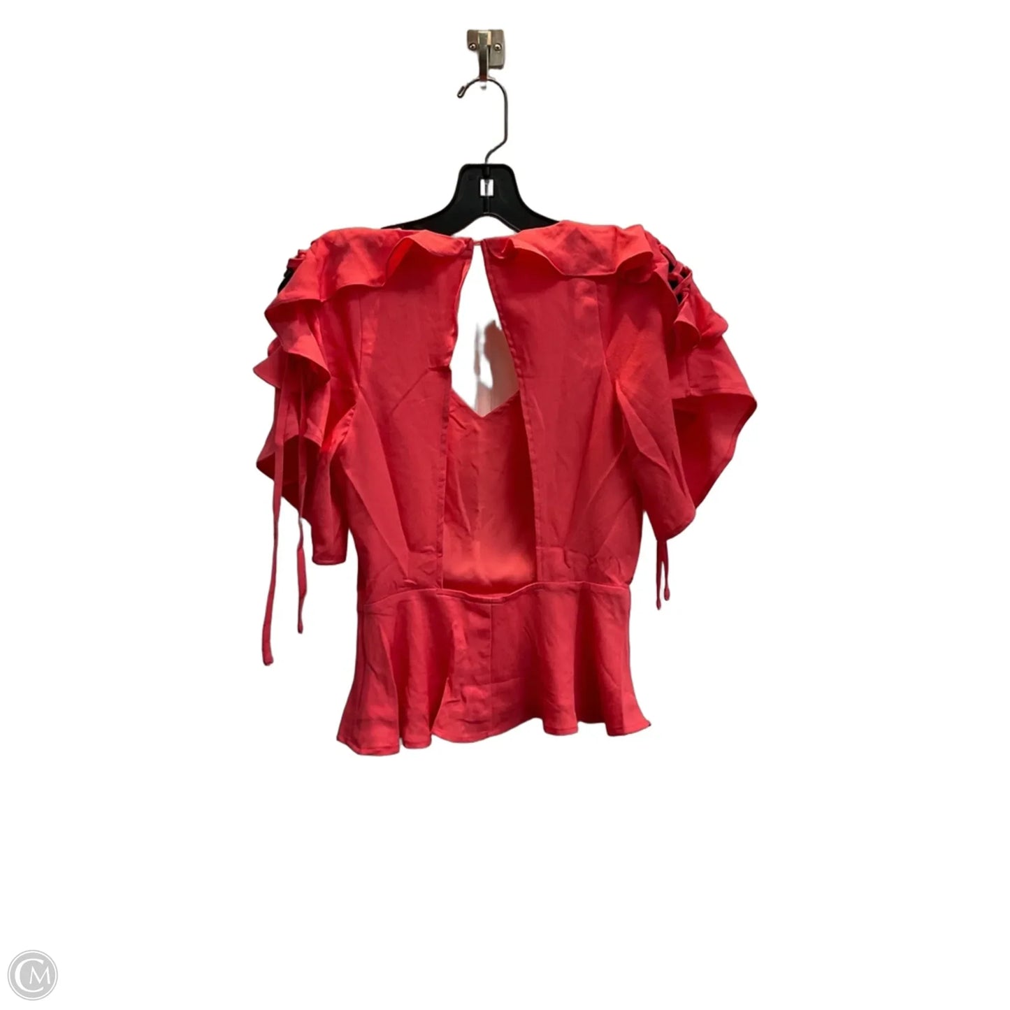 Blouse Short Sleeve By Joa In Pink, Size: Xs
