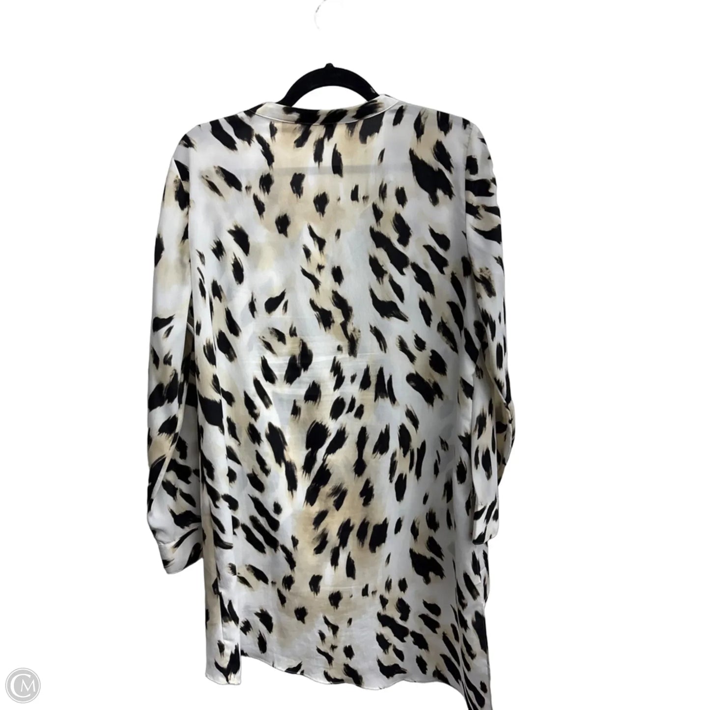 Blouse Long Sleeve By Chicos In Animal Print, Size: M