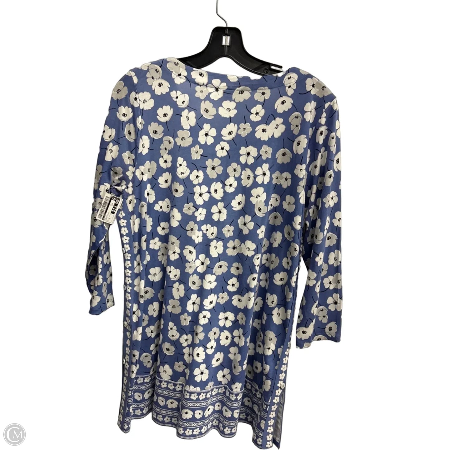 Top Long Sleeve By J. Jill In Floral Print, Size: M