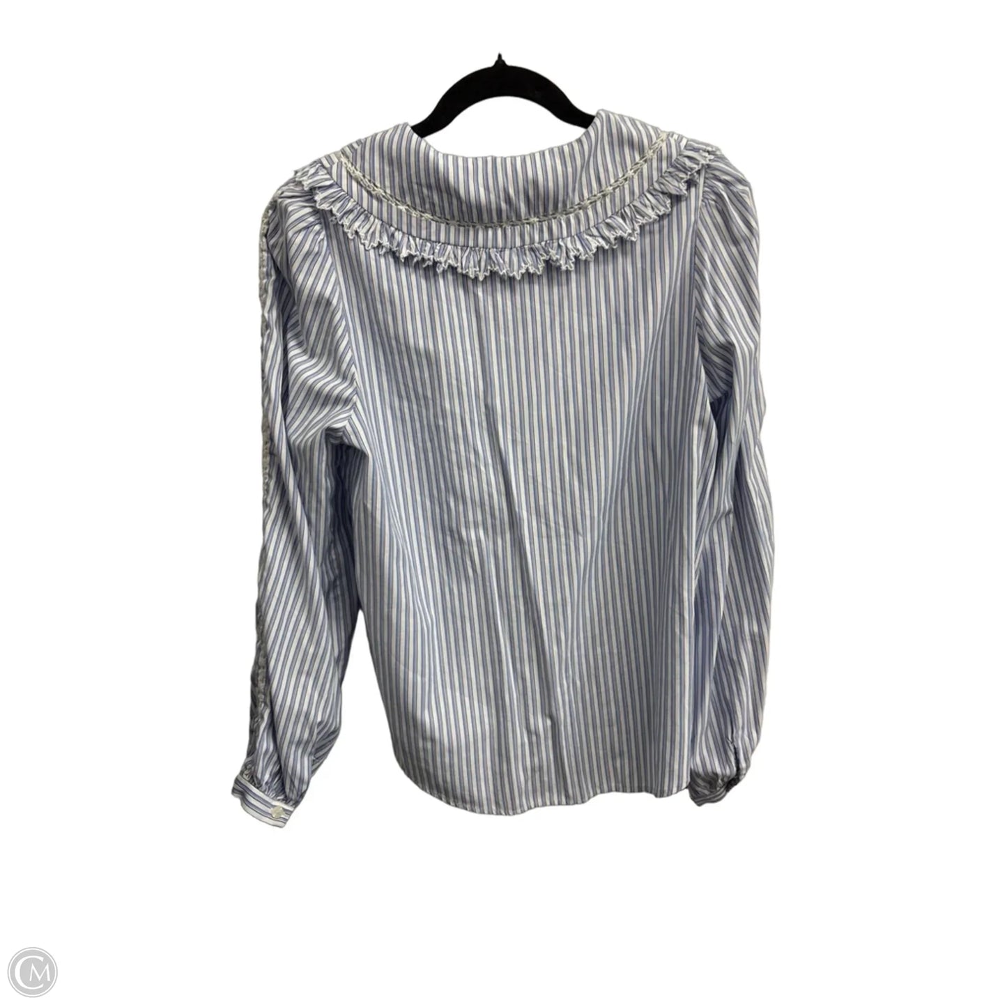 Blouse Long Sleeve By Lulus In Striped Pattern, Size: S