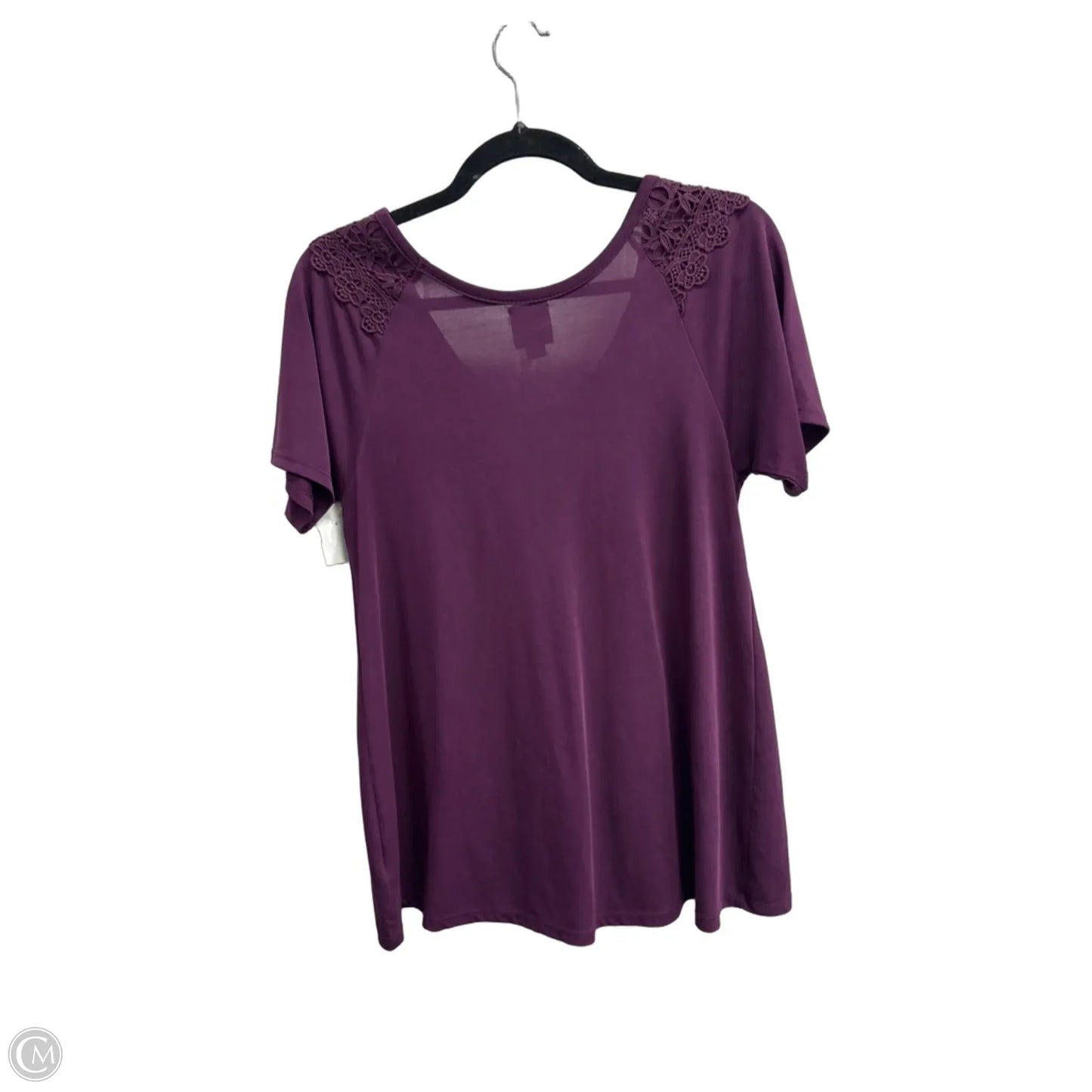 Top Short Sleeve By Blue Rain In Purple, Size: M