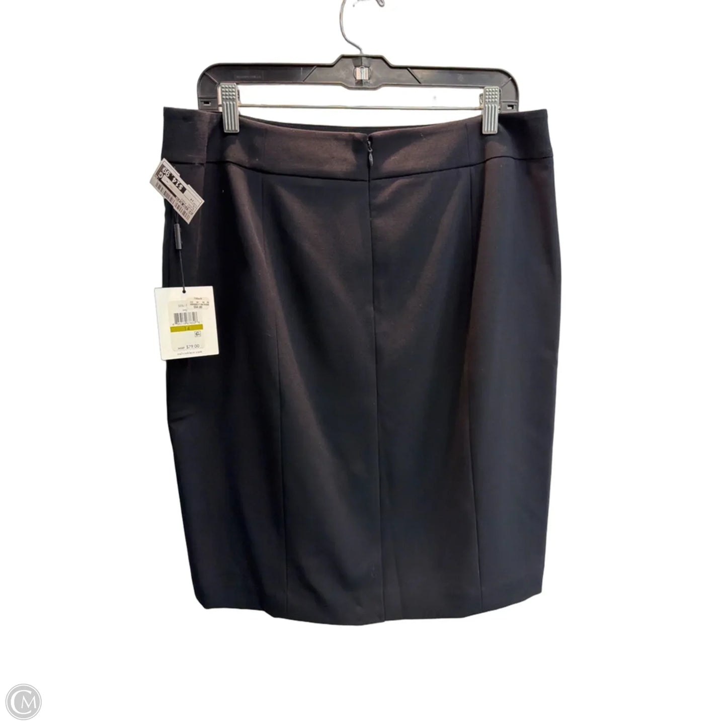 Skirt Midi By Calvin Klein In Black, Size: 14