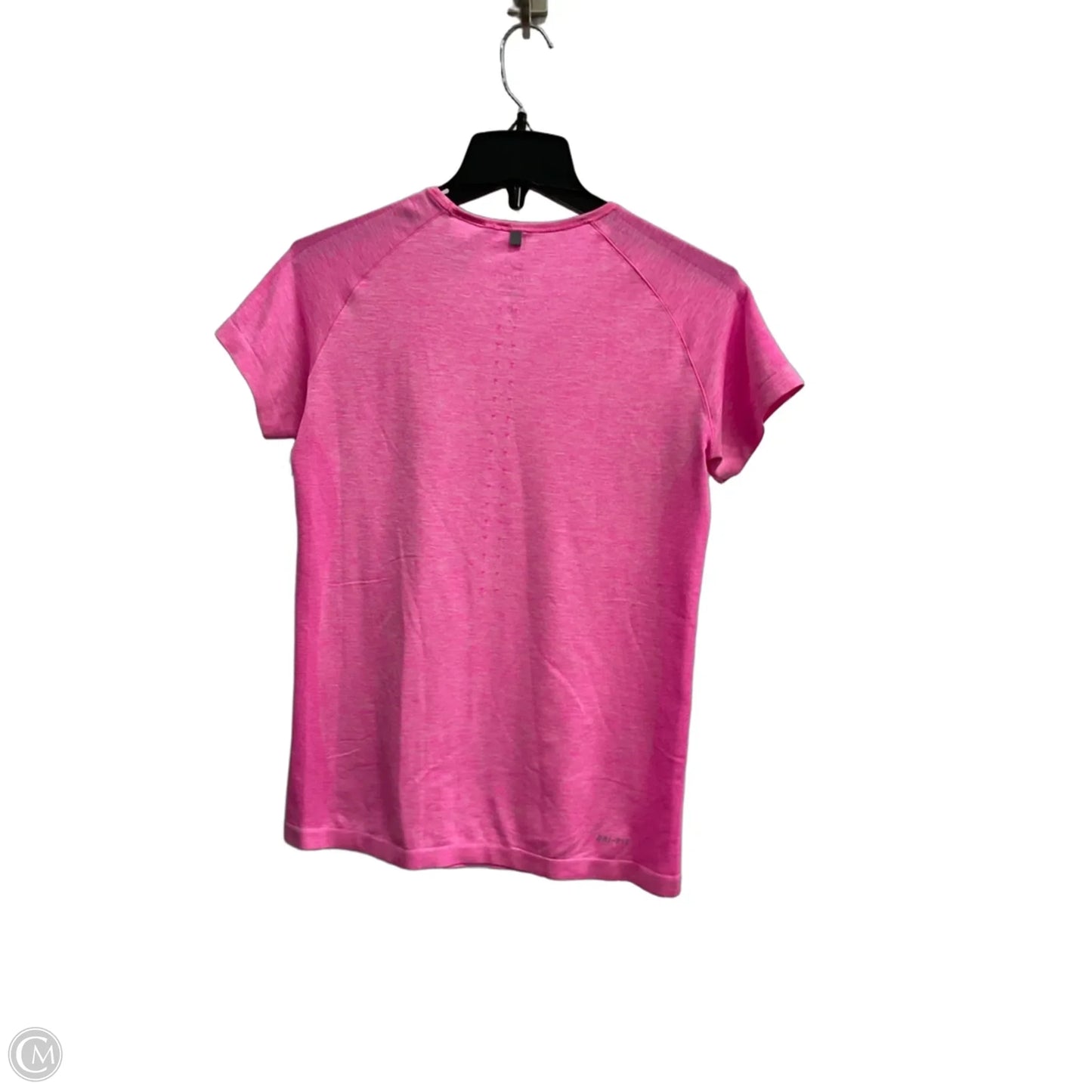 Athletic Top Short Sleeve By Nike Apparel In Pink, Size: L