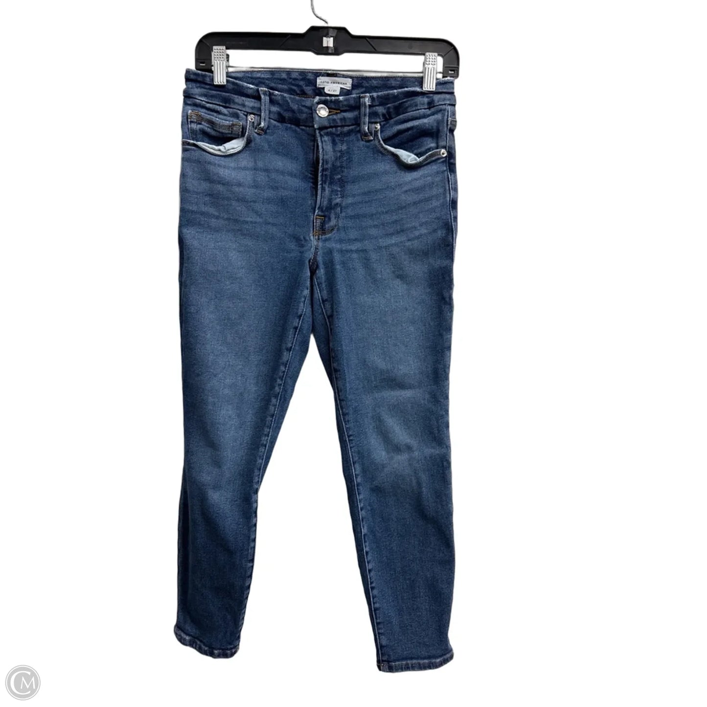 Jeans Skinny By Good American In Blue, Size: 4